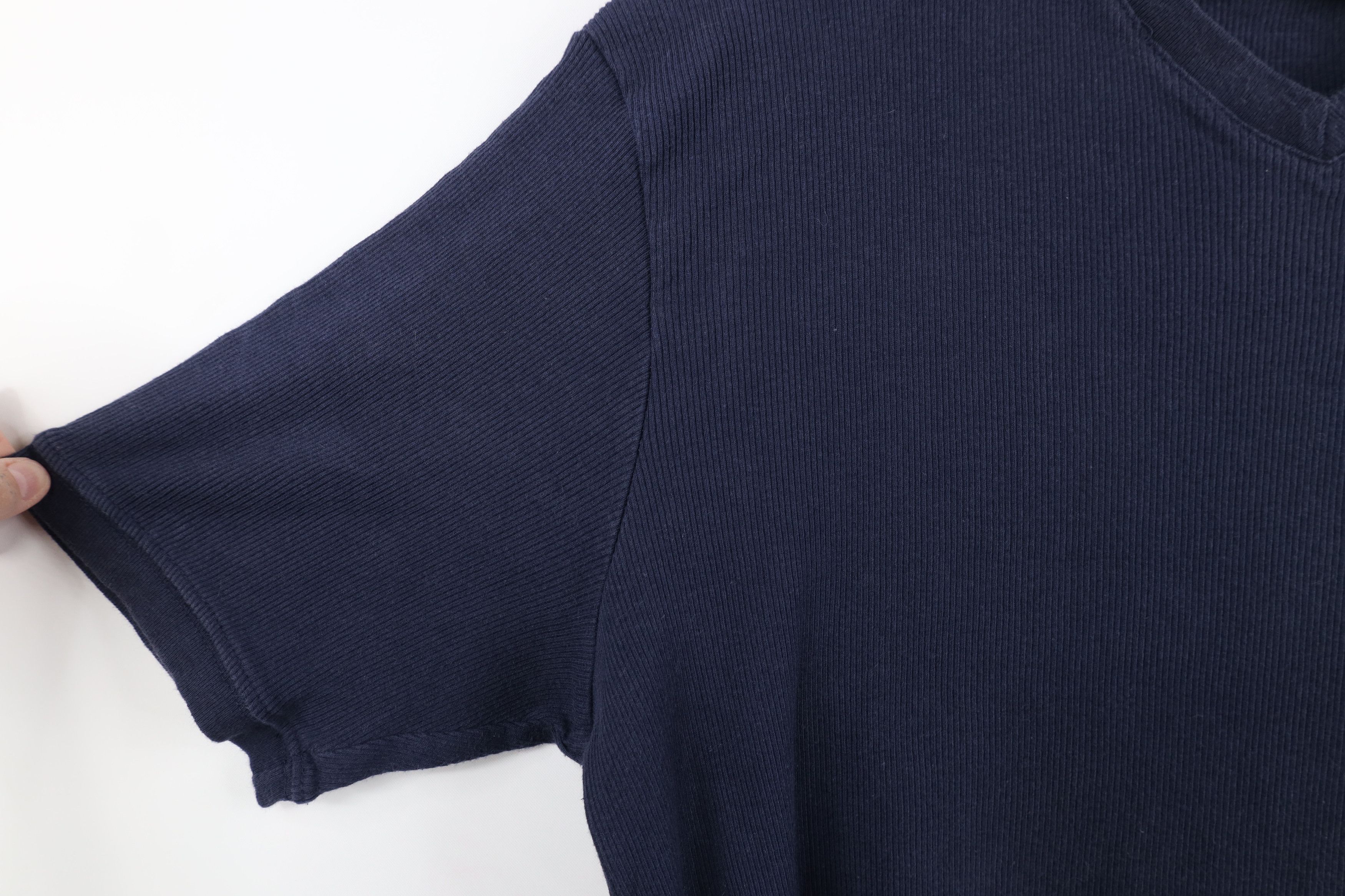 Vintage Vintage 90s Streetwear Ribbed Knit V-Neck Ringer T-Shirt Size US XL / EU 56 / 4 - 5 Thumbnail