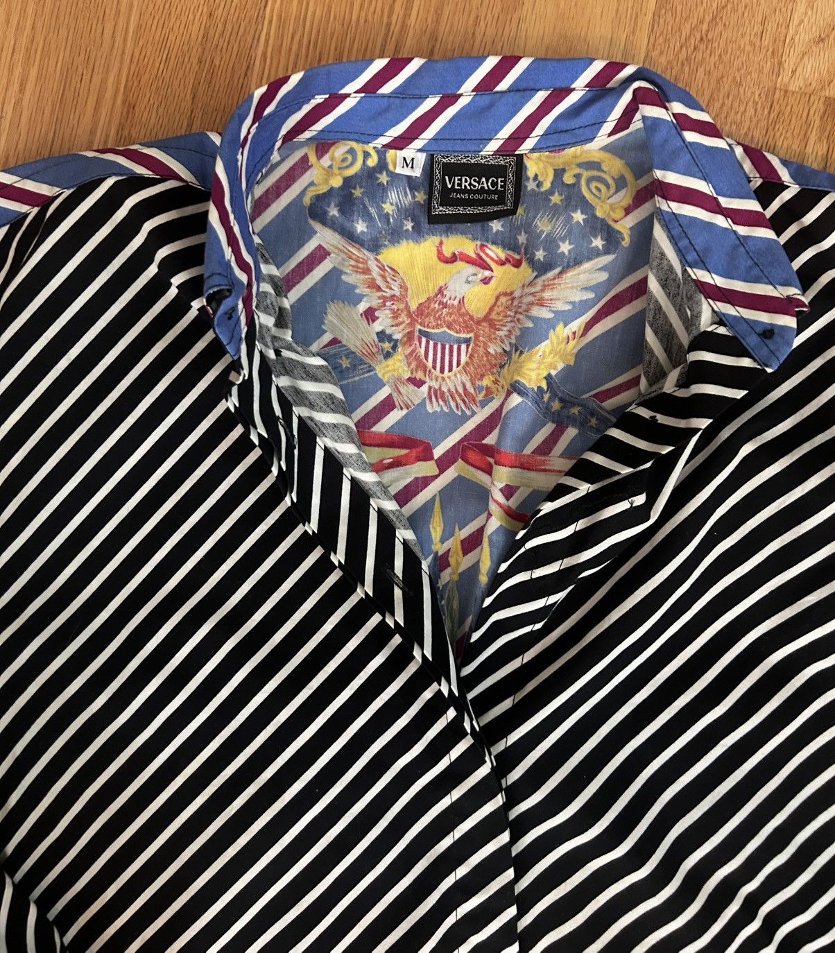 Versace VERSACE Jeans Couture Striped Blouse. M Size M / US 6-8 / IT 42-44 - 3 Thumbnail