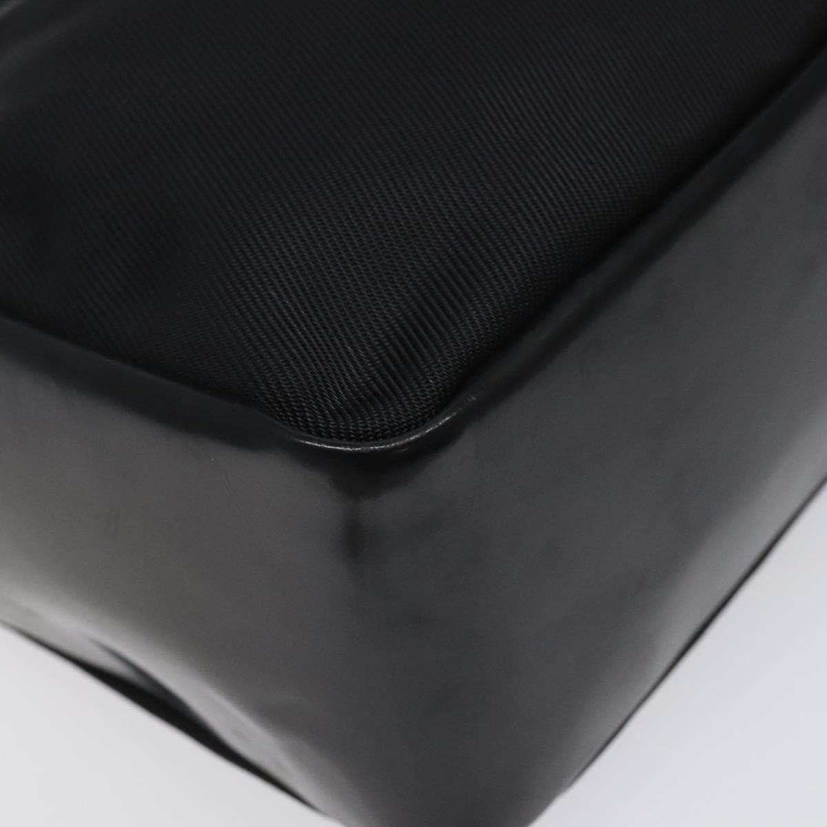GUCCI Bamboo Hand Bag Nylon Black Silver 000 2865 000 2865