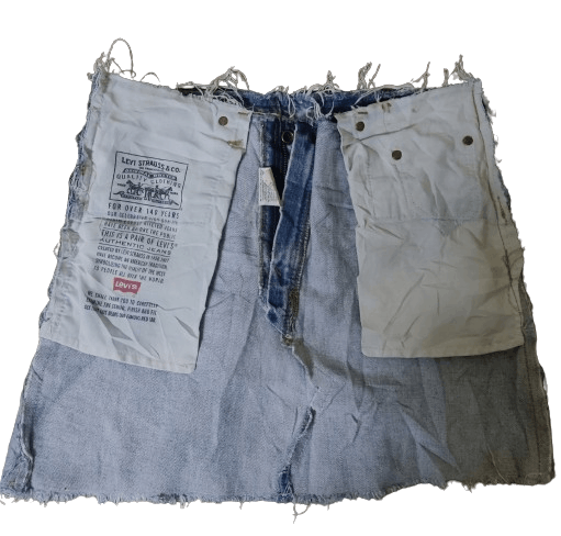 Levi's Levis Mini Skirt punk Size 32" / US 10 / IT 46 - 3 Thumbnail