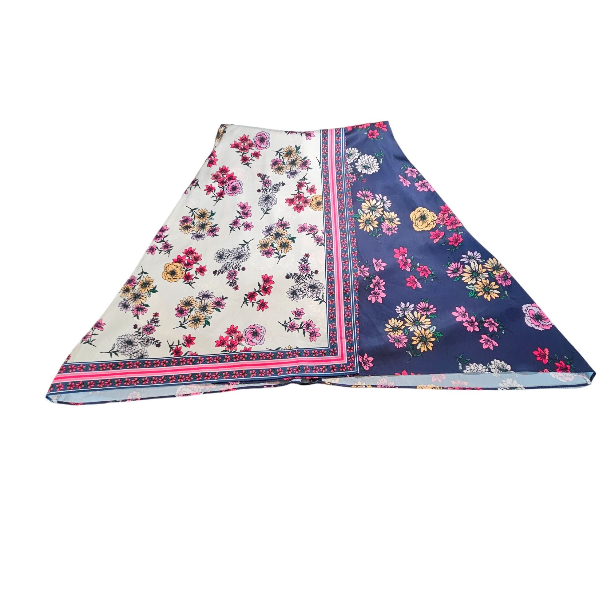 MAGGY LONDON Maggy London Woman Floral Scarf Print Asymmetric Dress 8P Bo Size M / US 6-8 / IT 42-44 - 12 Thumbnail