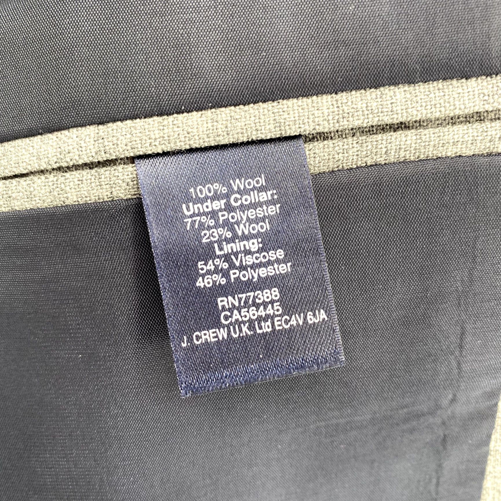 J.Crew J.Crew Thompson Blazer Men's 42L Gray Wool Sport Coat Classic Business Corpcore Size 42R - 5 Thumbnail