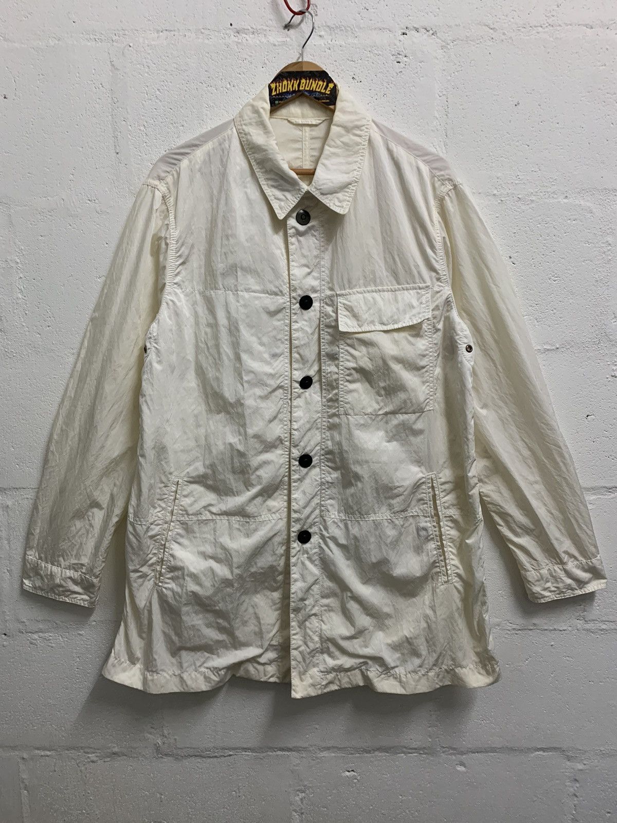 Giorgio Armani × Vintage Vintage Giorgio Armani Nylon Parkas Jacket Size US XL / EU 56 / 4 - 1 Thumbnail