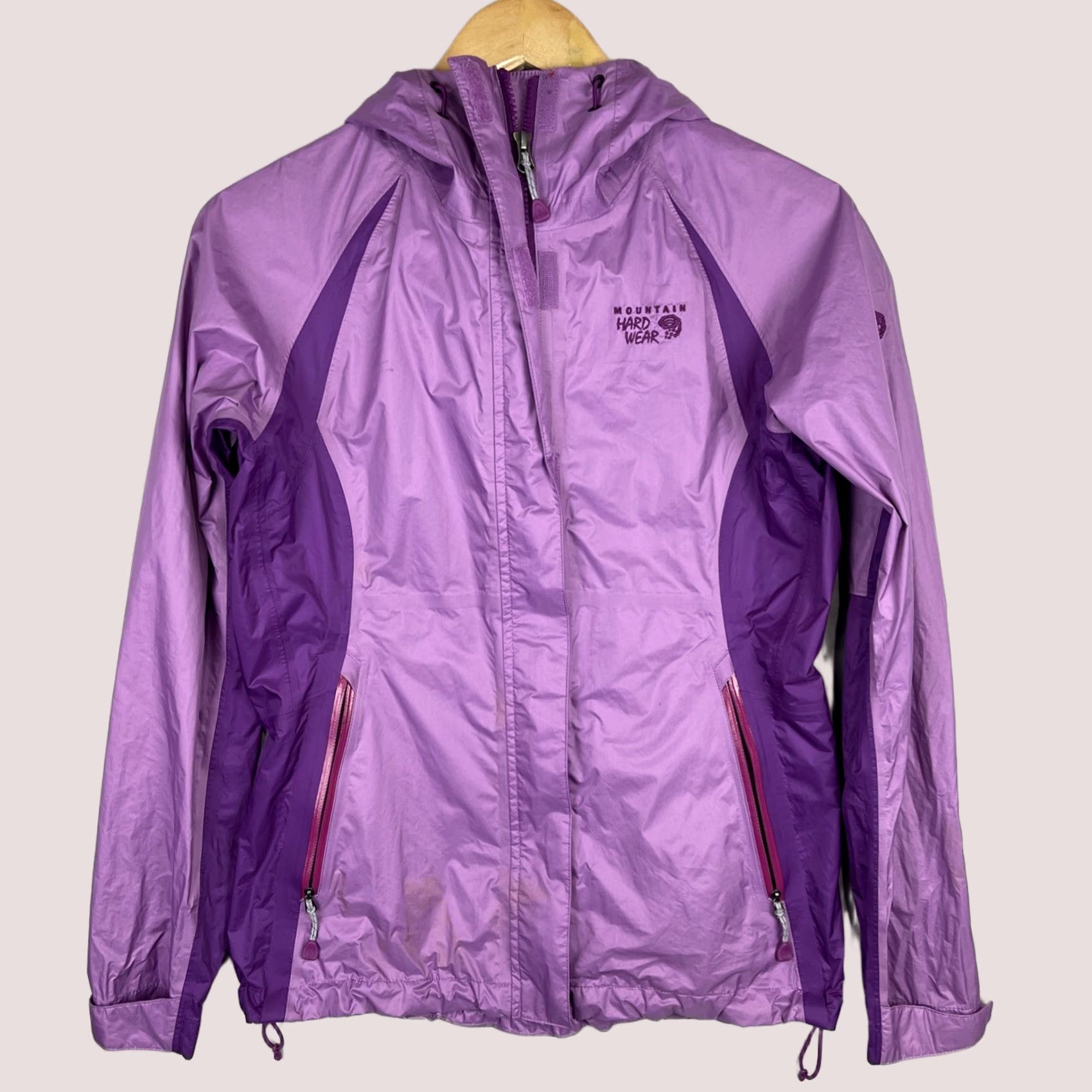 Mountain Hardwear Mountain Hardwear Rain Jacket Womens XS Purple Hooded Full Zip Waterproof Jacket Size XS / US 0-2 / IT 36-38 - 1 Thumbnail