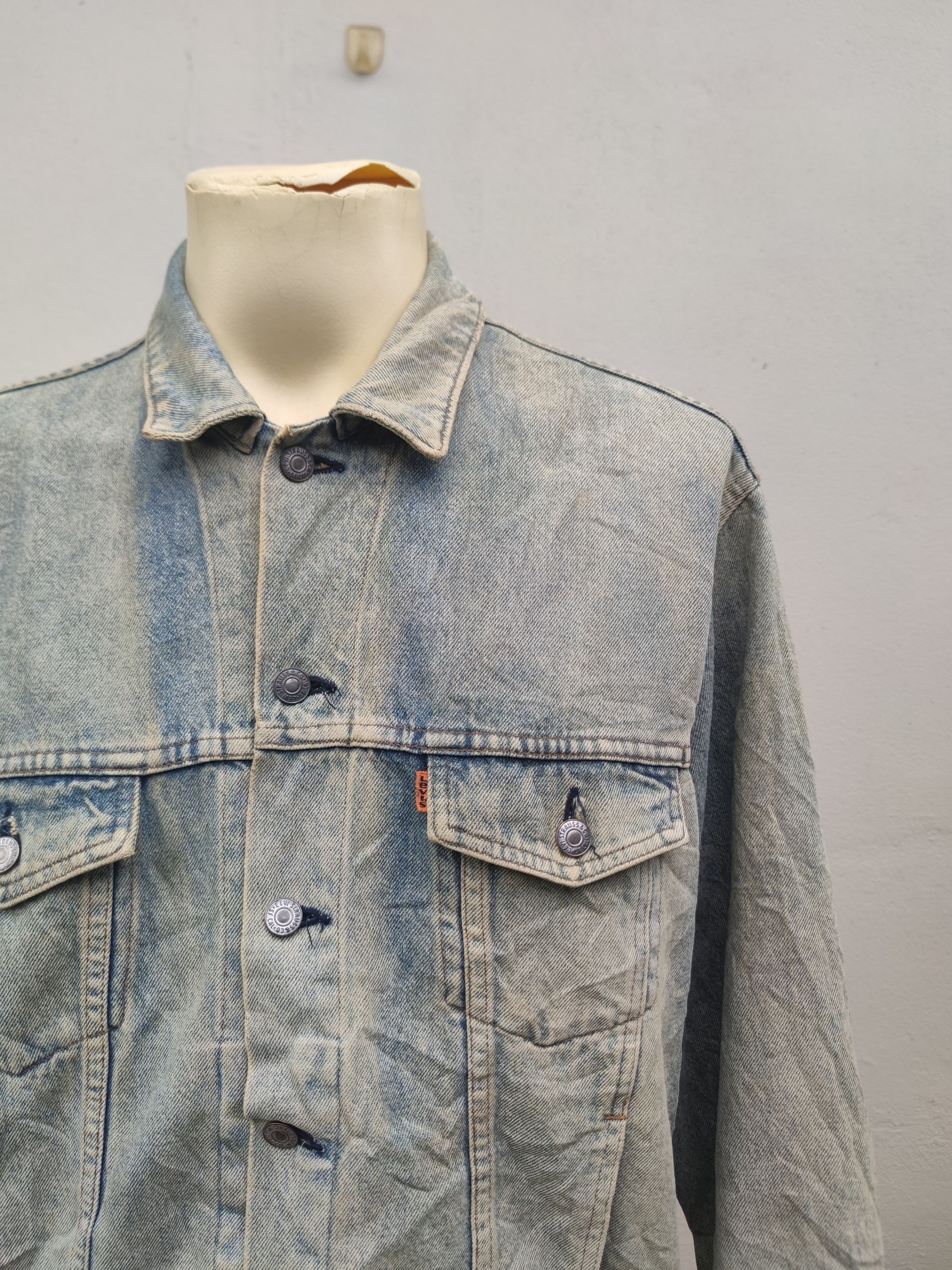 Levi's Vintage Levi's Strauss Orange Tab Denim Jacket Size US L / EU 52-54 / 3 - 2 Thumbnail