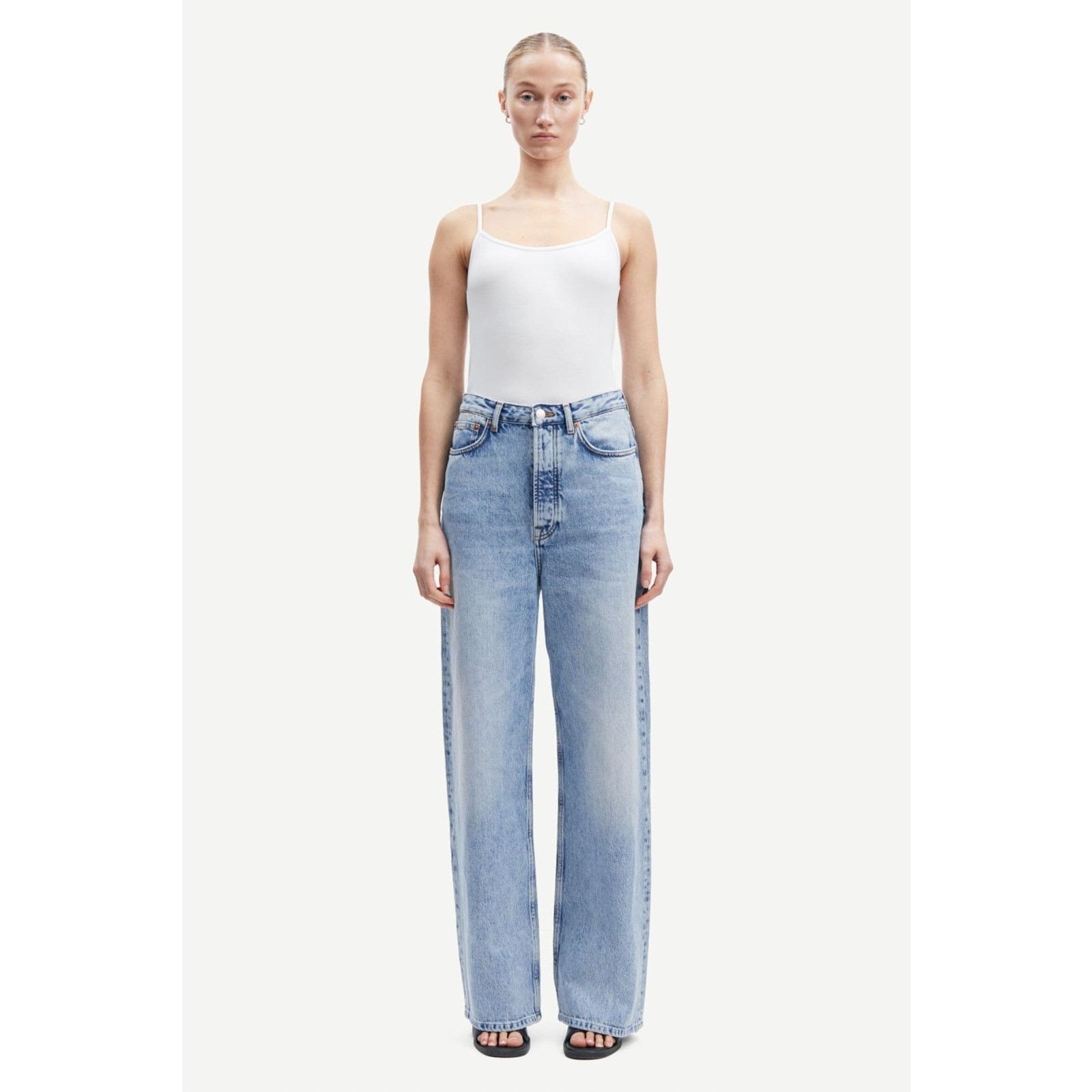 Samsoe Samsoe Samsoe Samsoe Womens Shelly Light Heritage Jeans $185 Size 28" / US 6 / IT 42 - 4 Thumbnail