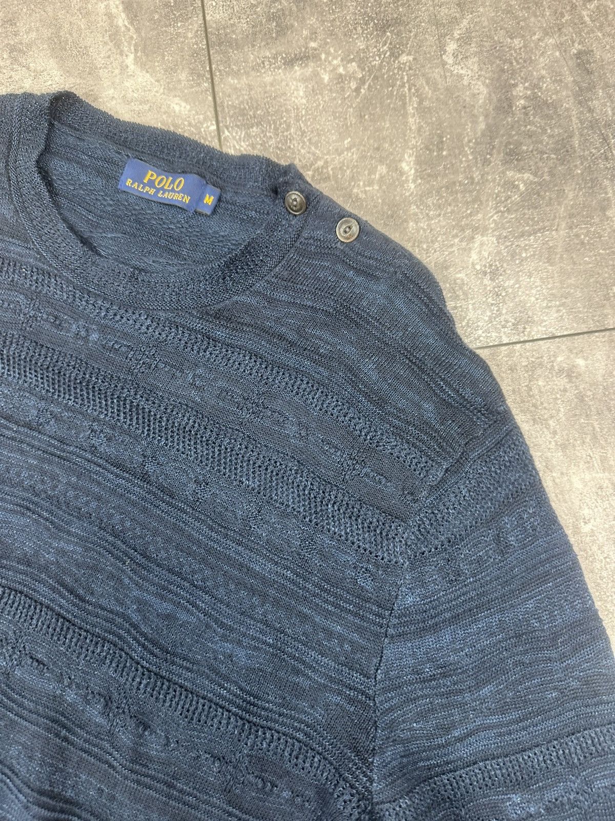 Polo Ralph Lauren Polo Ralph Lauren Sweater Textured Knitting Line/Cotton Size US M / EU 48-50 / 2 - 8 Thumbnail