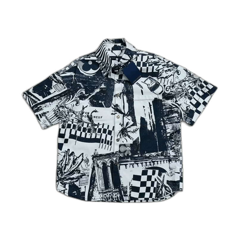 Louis Vuitton Louis Vuitton Comic Print Short Sleeve Shirt Size US XS / EU 42 / 0 - 1 Thumbnail