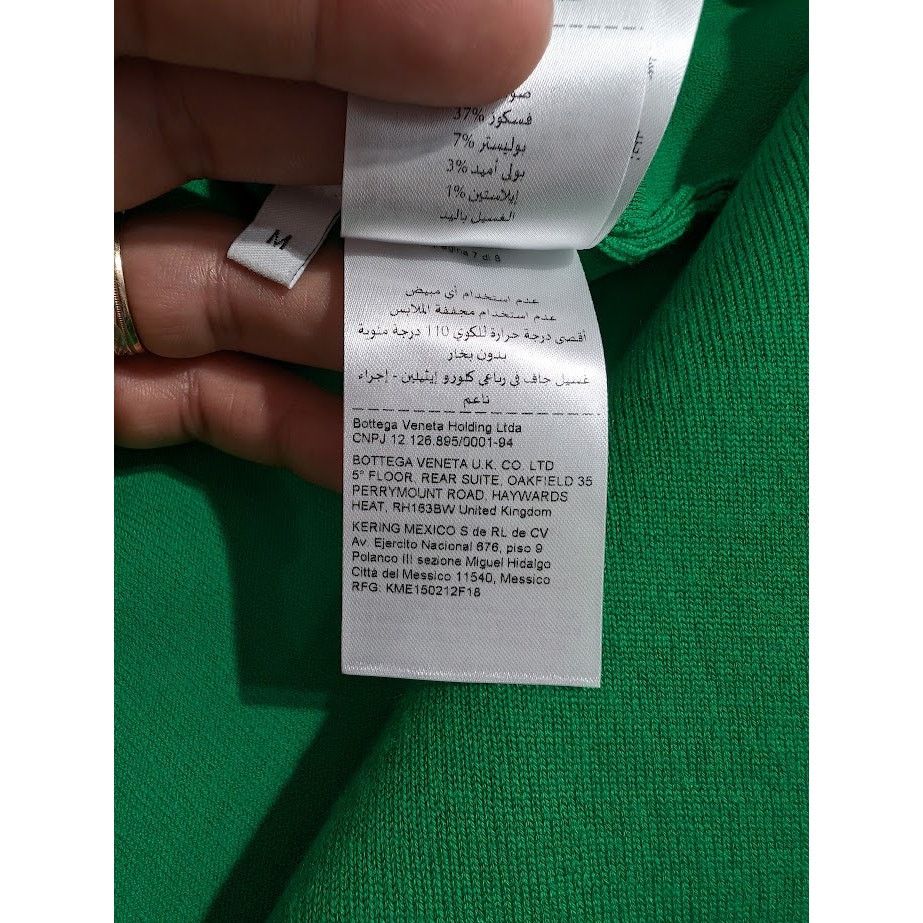 Bottega Veneta o1rshd1 Hoodie LW Merino Double in Green Size US M / EU 48-50 / 2 - 13 Thumbnail