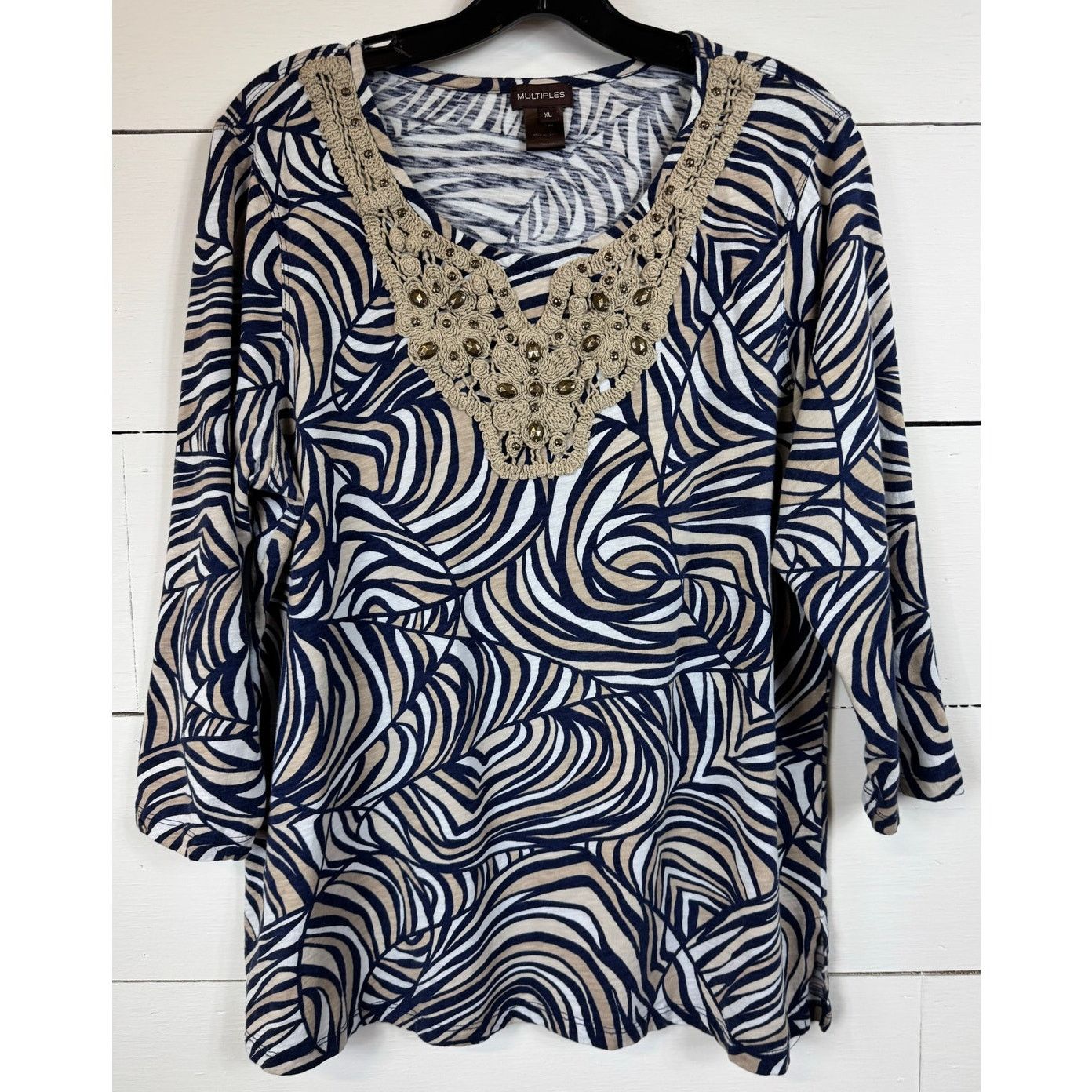 Other Multiples 3/4 Sleeve Blouse Women's Size XL Size XL / US 12-14 / IT 48-50 - 1 Thumbnail