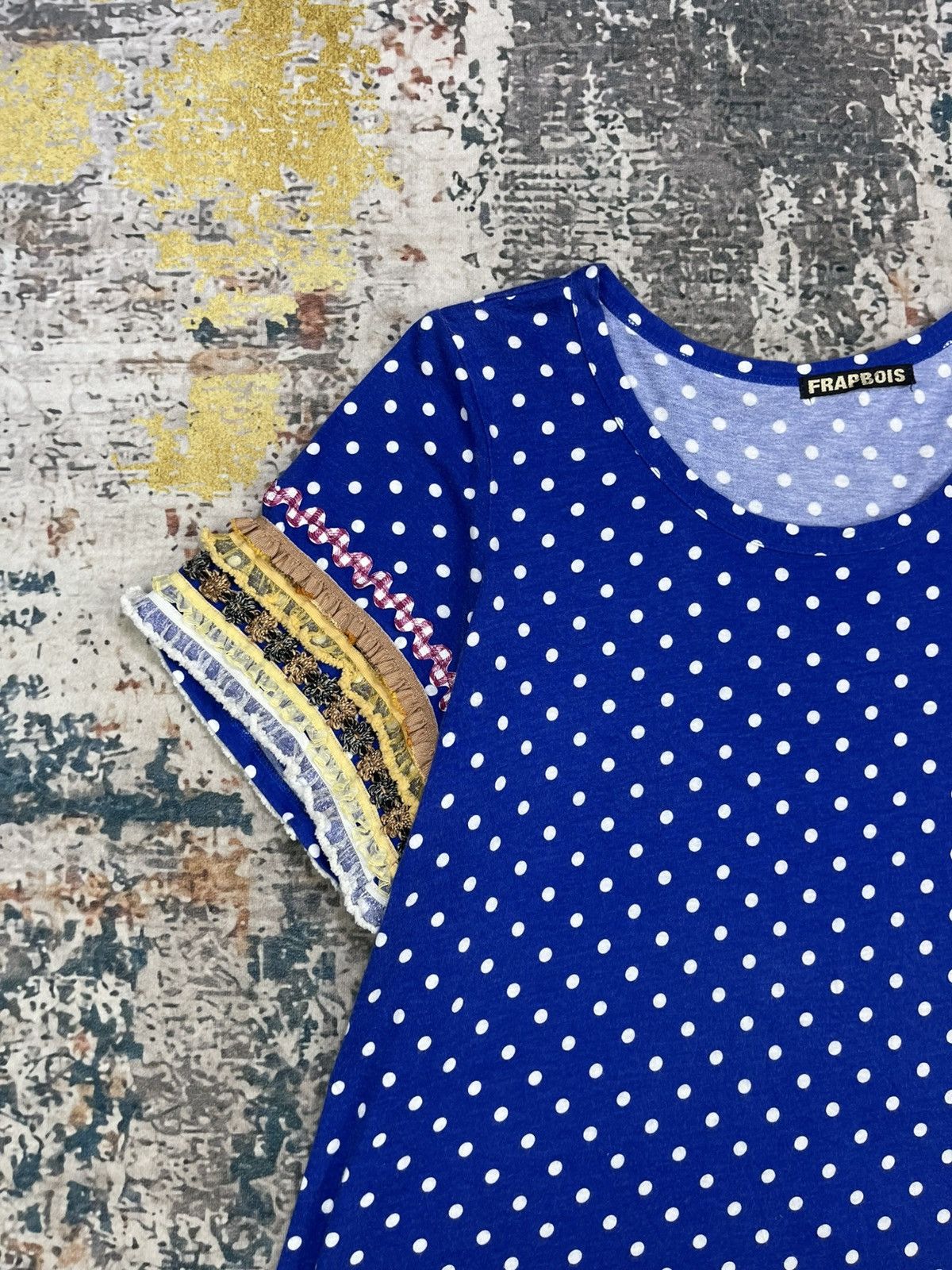 Frapbois Issey Miyake Frapbois Polka Dot Multi Lace Tape Top Size XS / US 0-2 / IT 36-38 - 3 Thumbnail