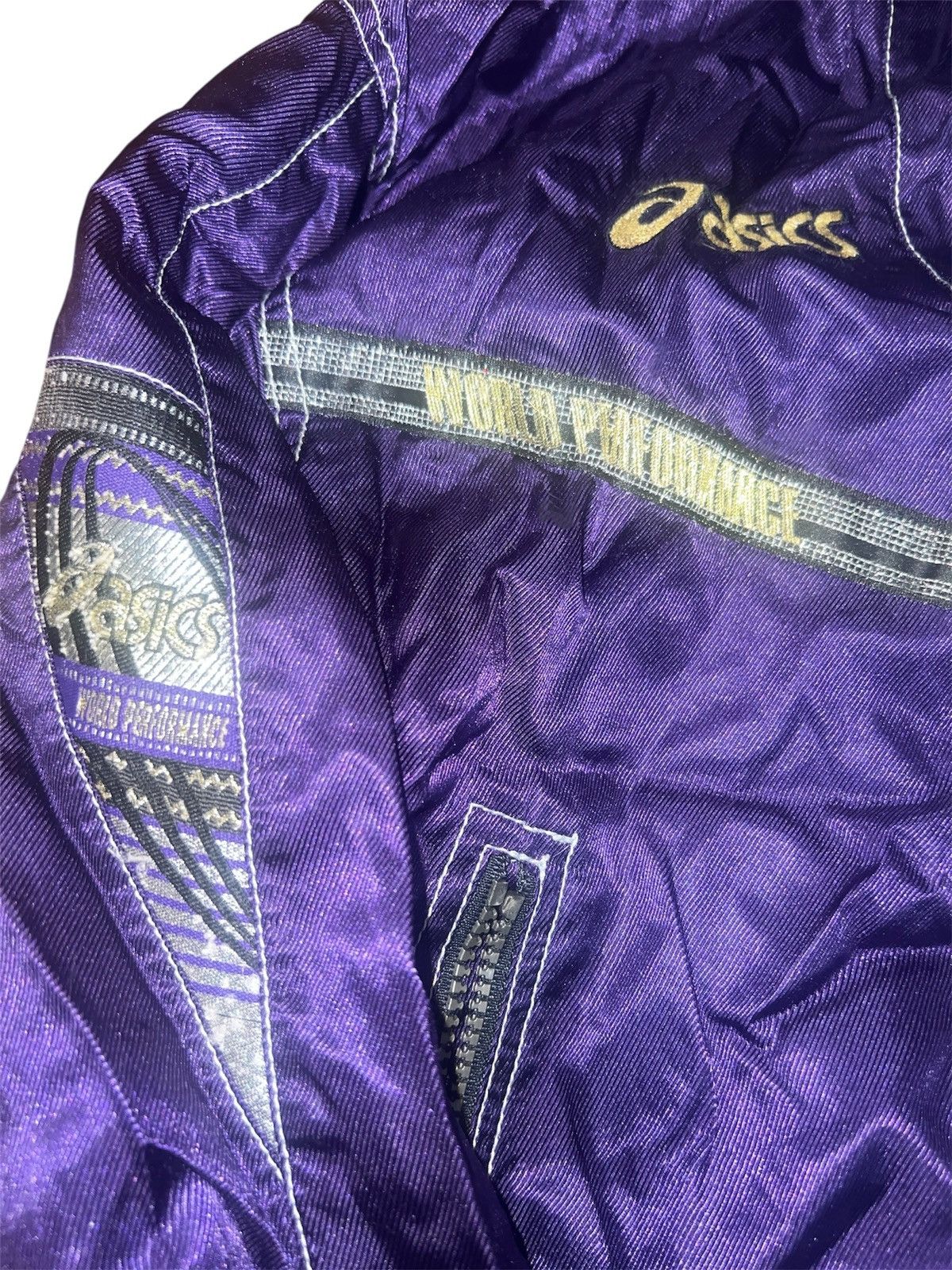 Asics ASICS japan vintage purple zip-up jacket Size S / US 4 / IT 40 - 4 Thumbnail