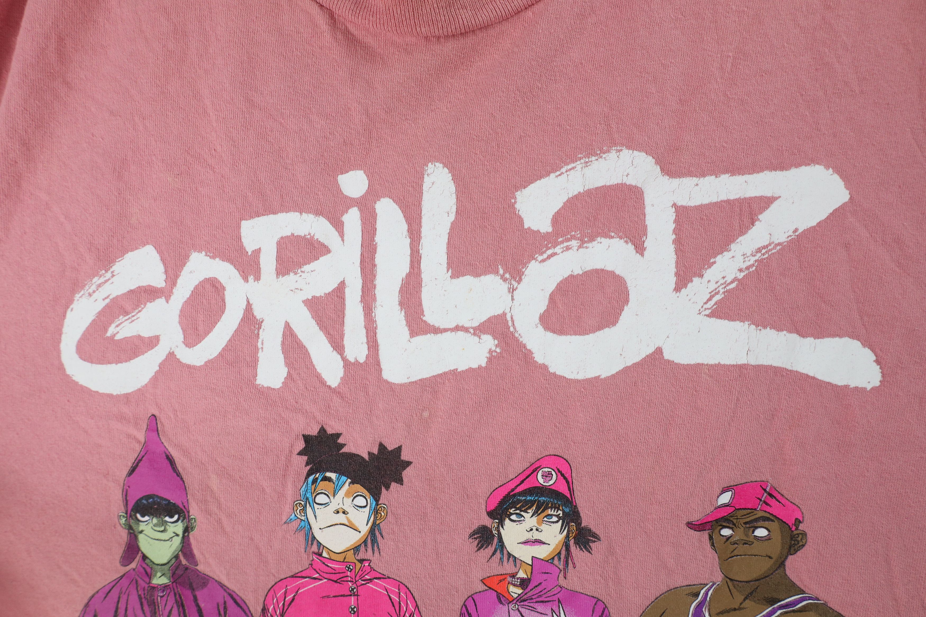 Vintage Vintage Spell Out Gorillaz Band Short Sleeve T-Shirt Size US XXL / EU 58 / 5 - 10 Thumbnail