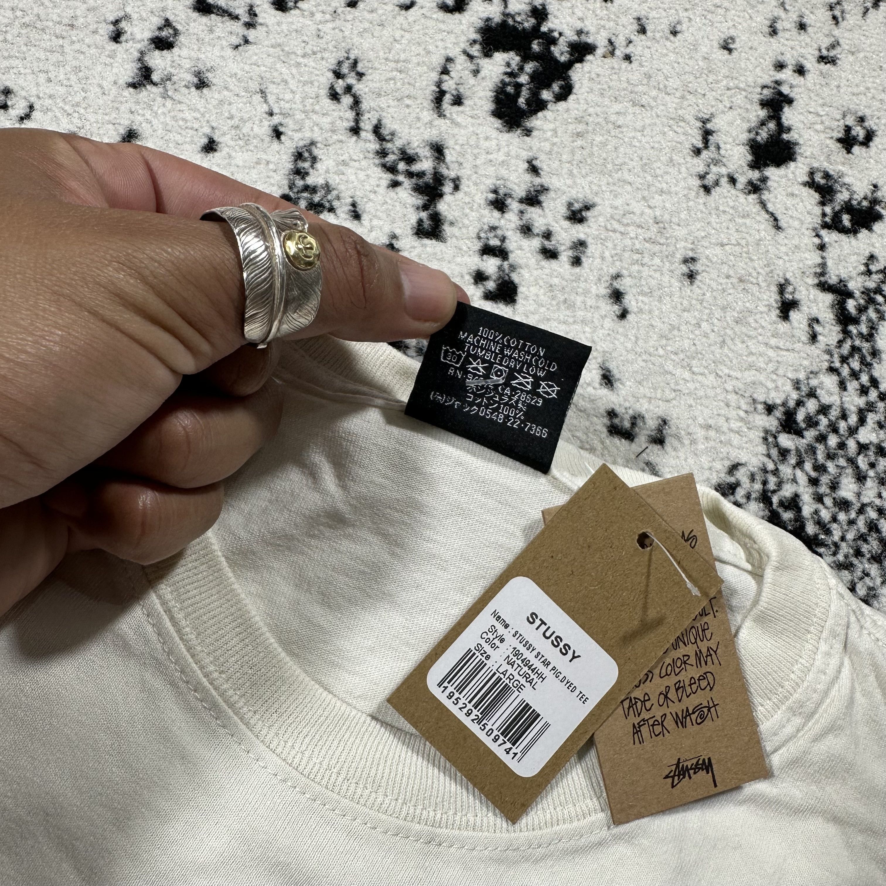 Stussy STUSSY STAR PIG DYED TEE - LARGE Size US L / EU 52-54 / 3 - 5 Thumbnail