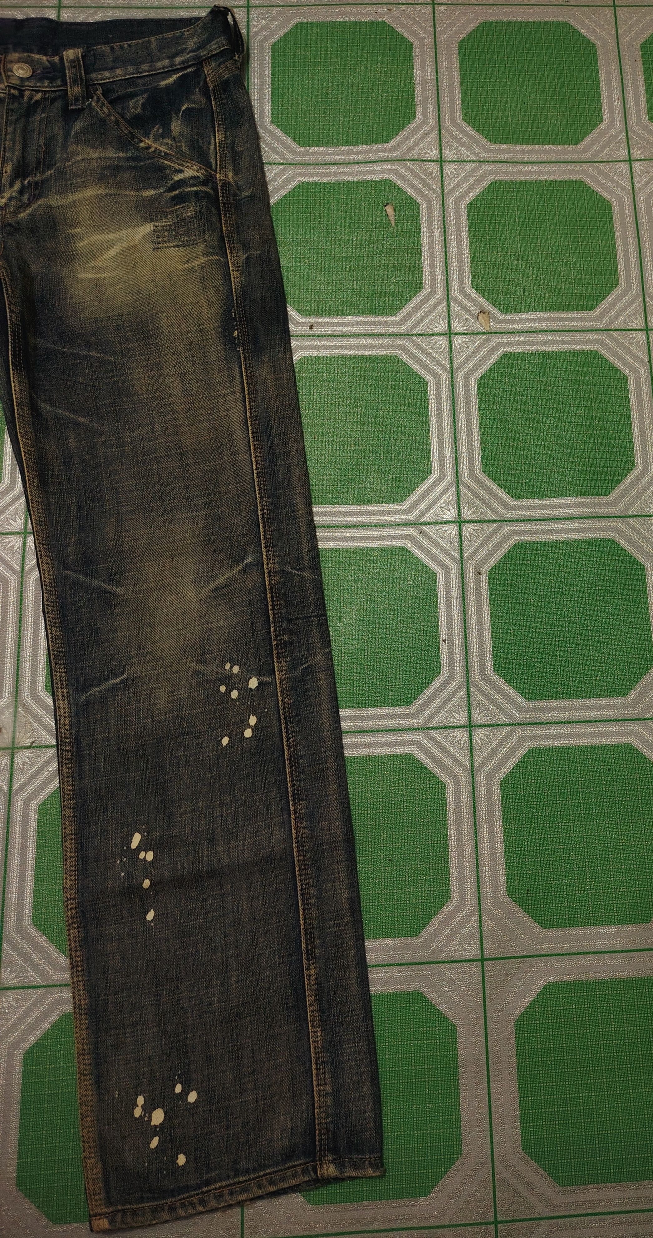 Takeo Kikuchi Vtg Japanese Takeo Kikuchi Pain Splatter Distressed Jeans Size US 30 / EU 46 - 3 Thumbnail