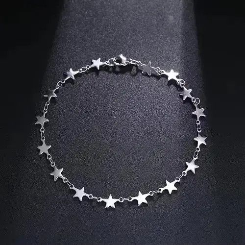 American Edition × Jewelry Stainless Steel Stars Chain Bracelets Size ONE SIZE - 1 Thumbnail