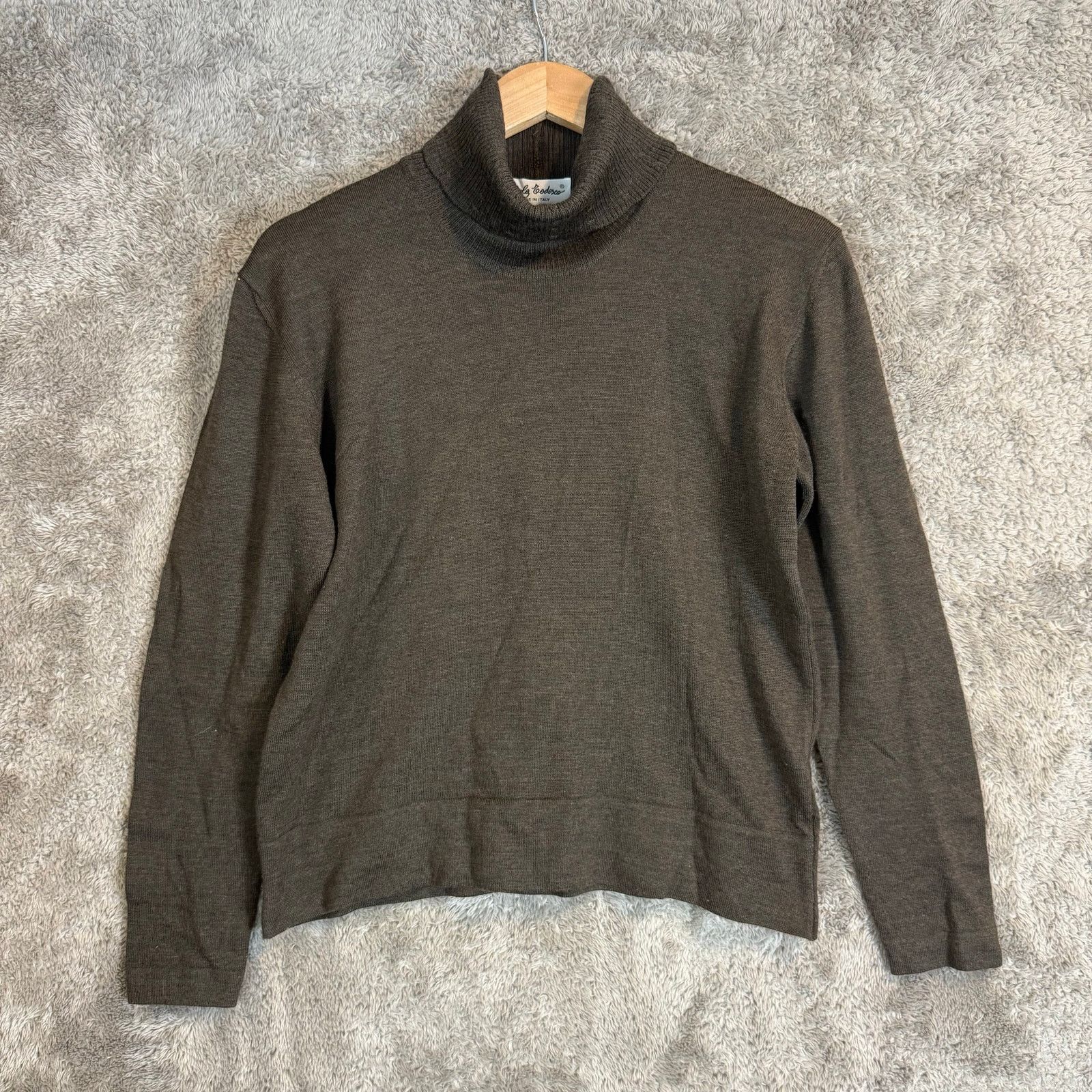 Other Poala Todesco Brown Wool Turtleneck Sweater Pullover M Size M / US 6-8 / IT 42-44 - 1 Thumbnail