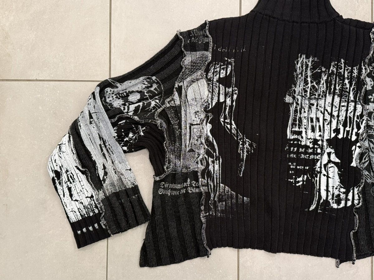 Other ONE OF A KIND ESHOUTSIDER HANDPAINTED STRIPED ZIP SWEATER Size US L / EU 52-54 / 3 - 8 Thumbnail