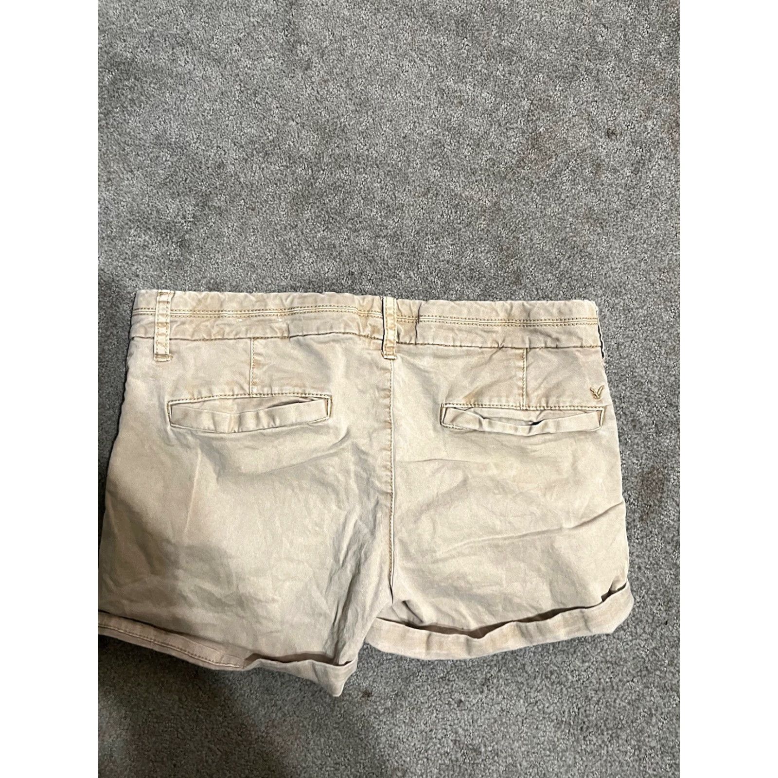 American Eagle Outfitters American Eagle Outfitters Shorts Adult Regular Size 8 Beige Twill Chino Stretch Casual Womens Size 30" / US 8 / IT 44 - 2 Thumbnail