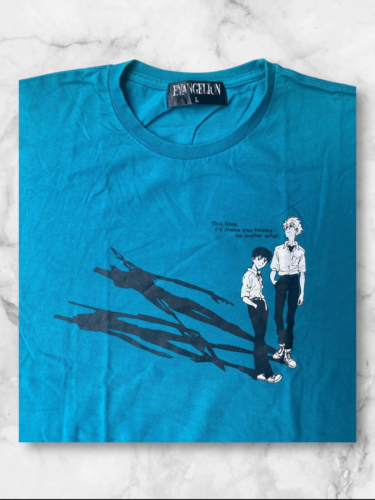 Anime Evangelion Kaworu & Shinji Graphic Tee – Rare Anime Shirt Size US L / EU 52-54 / 3 - 3 Thumbnail
