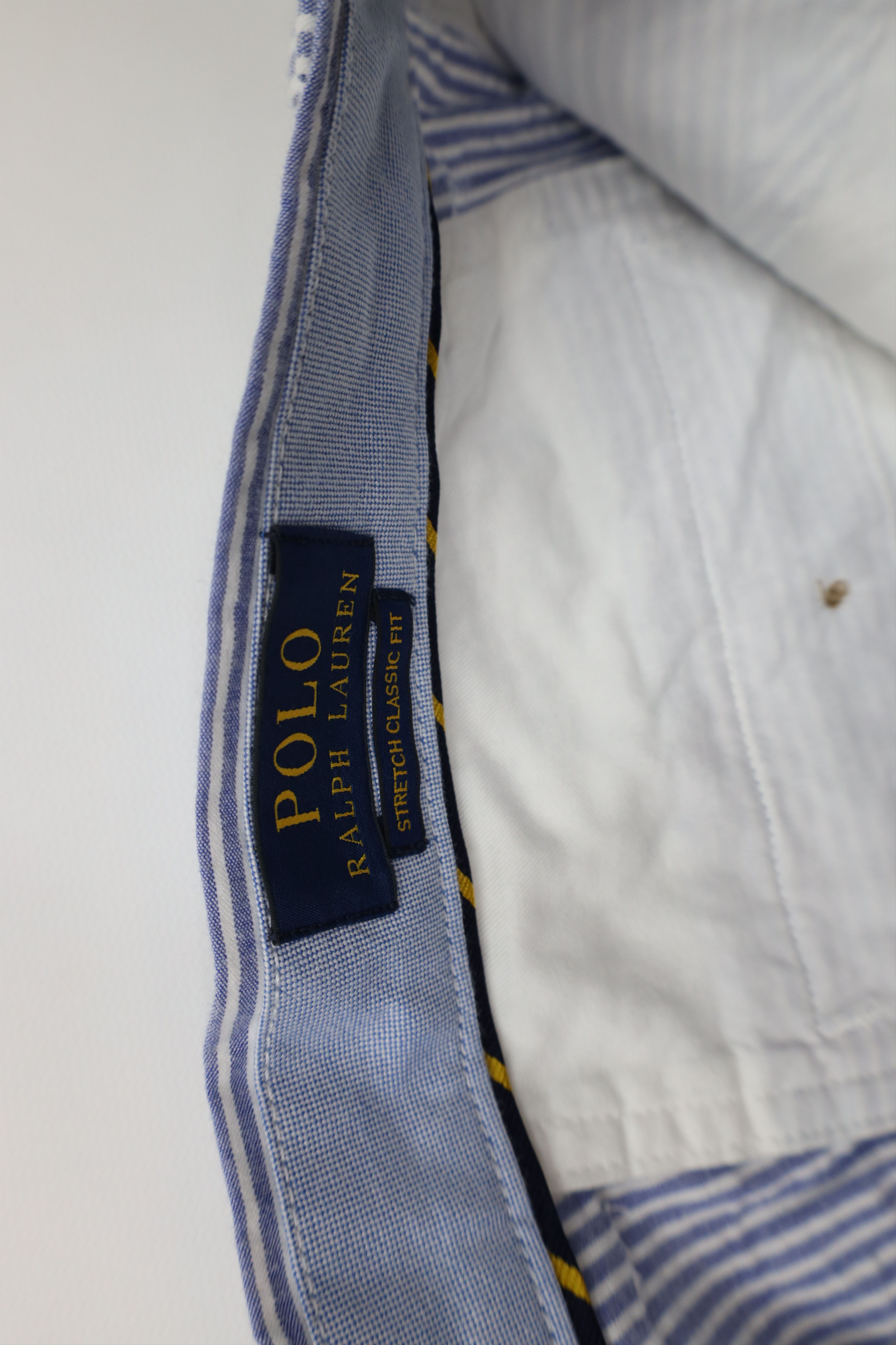 Ralph Lauren Vintage Ralph Lauren Striped Seer Sucker Chino Shorts Size US 35 - 7 Thumbnail