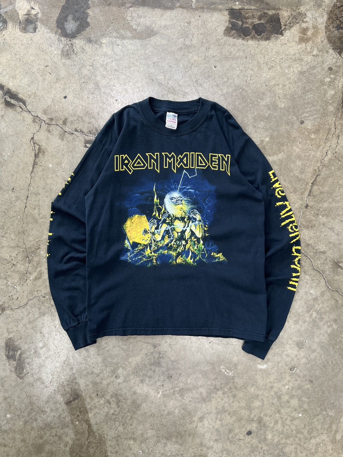 Band Tees Vintage Iron Maiden Live After Death LS Tee Medium Size US M / EU 48-50 / 2 - 2 Thumbnail