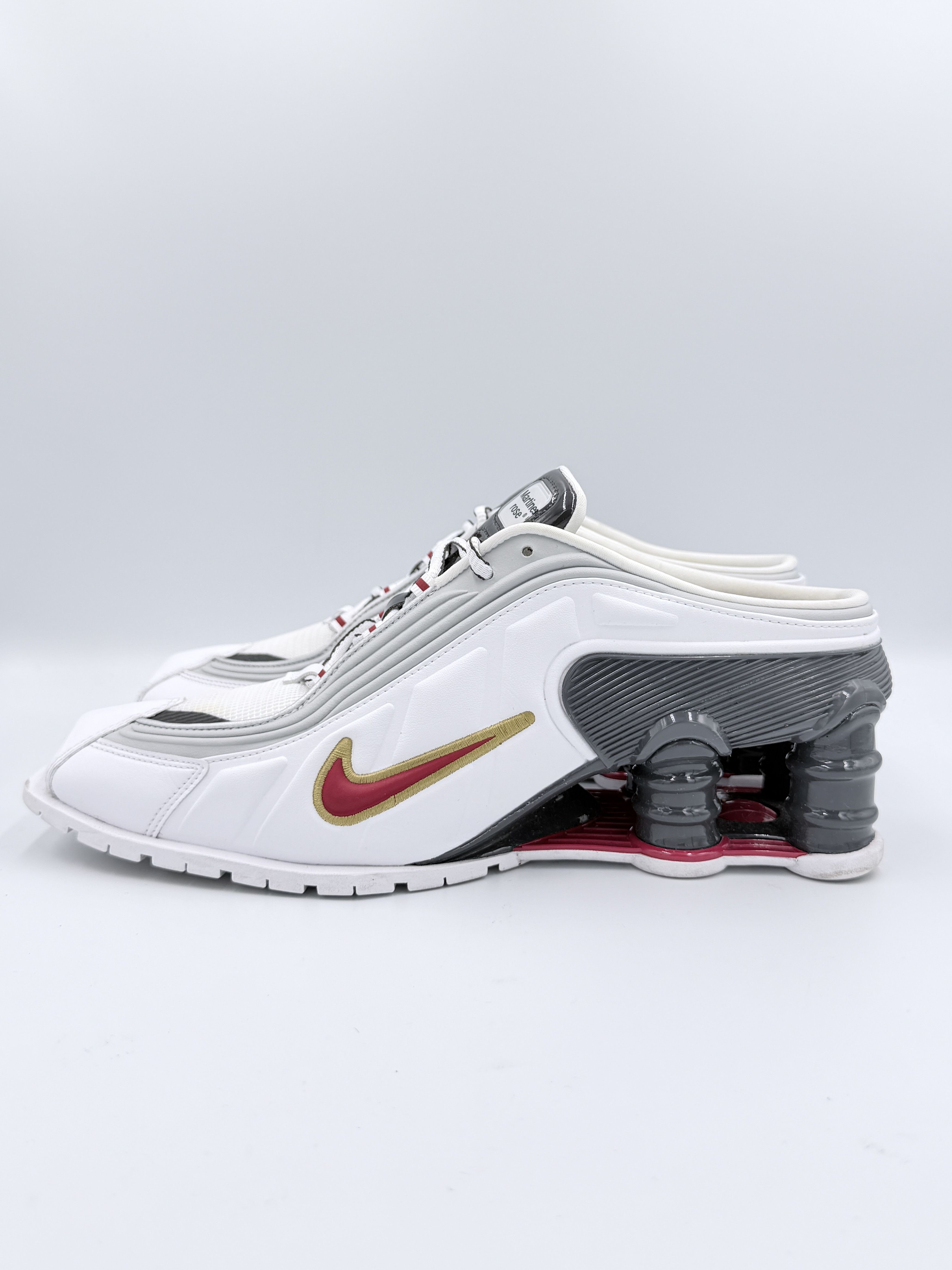 Martine Rose × Nike Martine Rose Nike Shox MR4 Mule Metallic Platinum Red Size US 8 / EU 41 - 4 Thumbnail