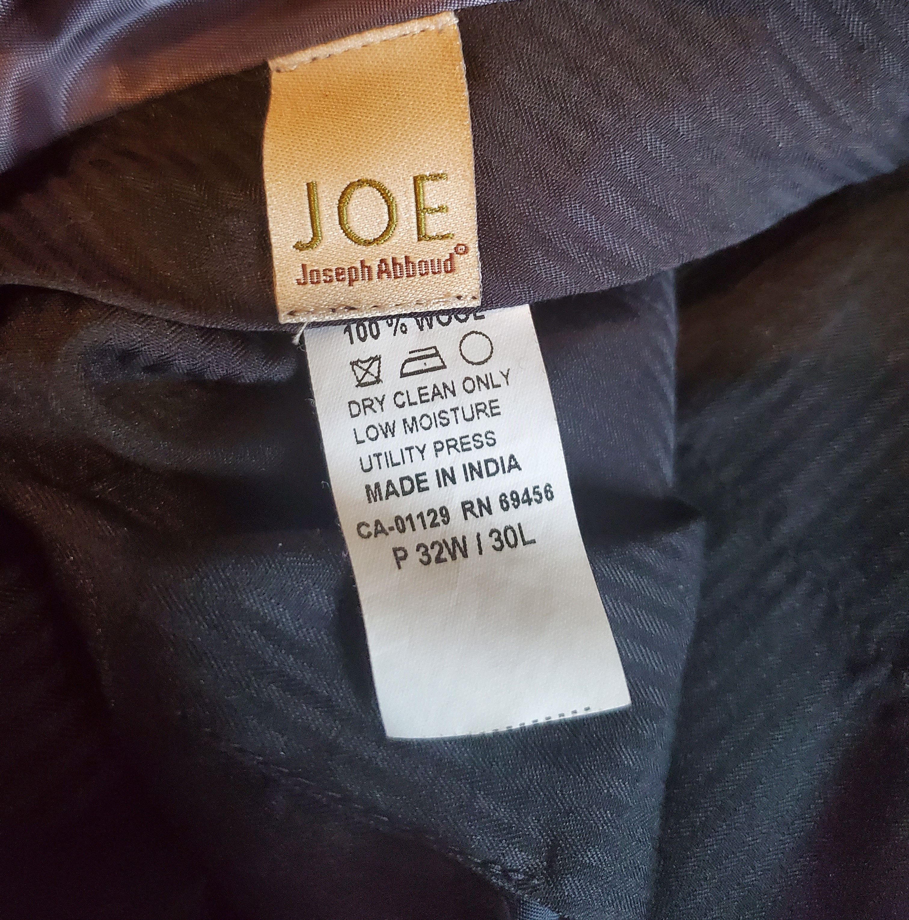 Joseph Abboud Joseph Abboud 3-Piece Suit - Black Pinstripe - (40R, 32x30) Size 40R - 8 Thumbnail