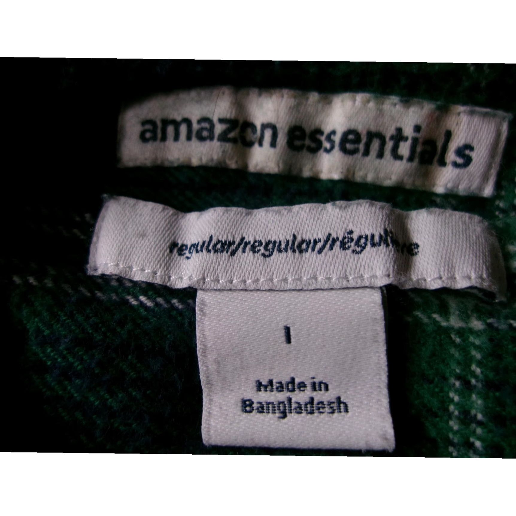 Essentials Amazon Essentials Shirt Men Large Green Plaid Flannel Button-Up Long Sleeve Casual Workwear Lumberjack Autumn Winter Spring Size US L / EU 52-54 / 3 - 6 Thumbnail