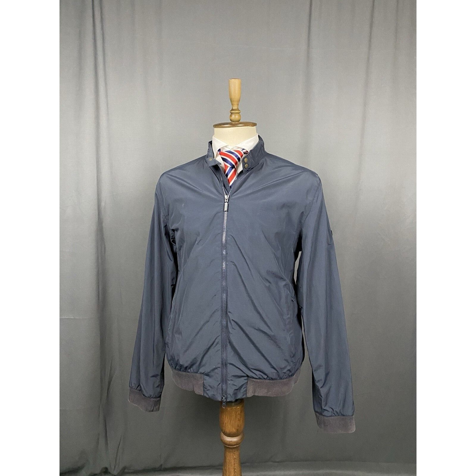 Barbour Barbour International Runnel Men's Blue Nylon Bomber Waterpr Size US XL / EU 56 / 4 - 2 Thumbnail