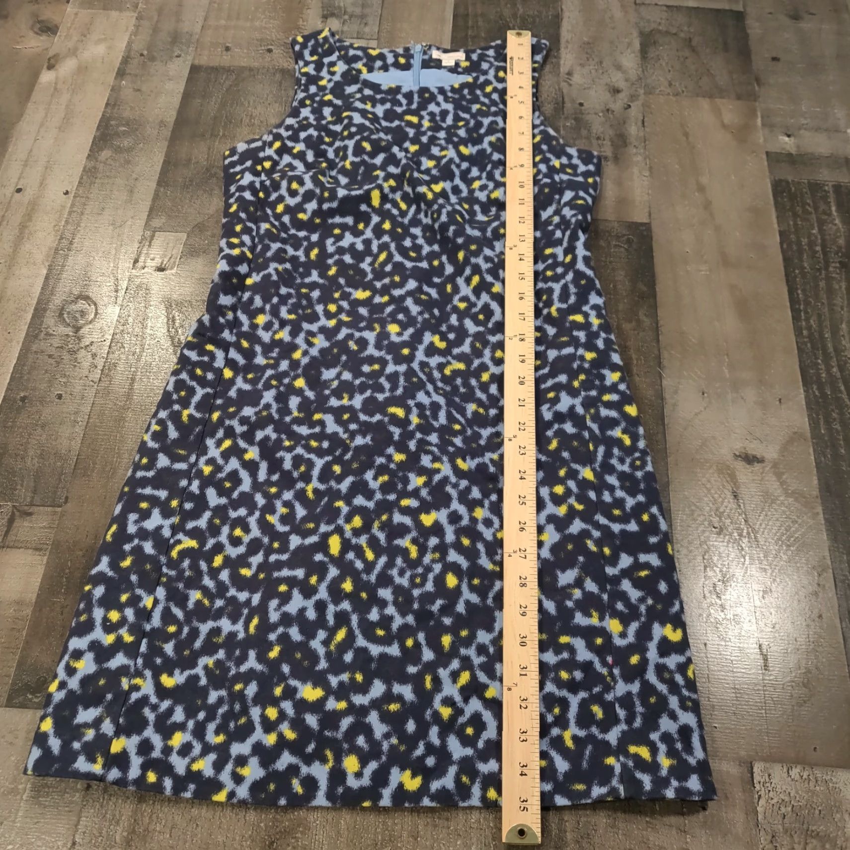 Gap Gap Dress Women S Blue A-Line Sleeveless Lined Round Neck Zip Hook & Eye Casual Party/Cocktail Size S / US 4 / IT 40 - 6 Thumbnail