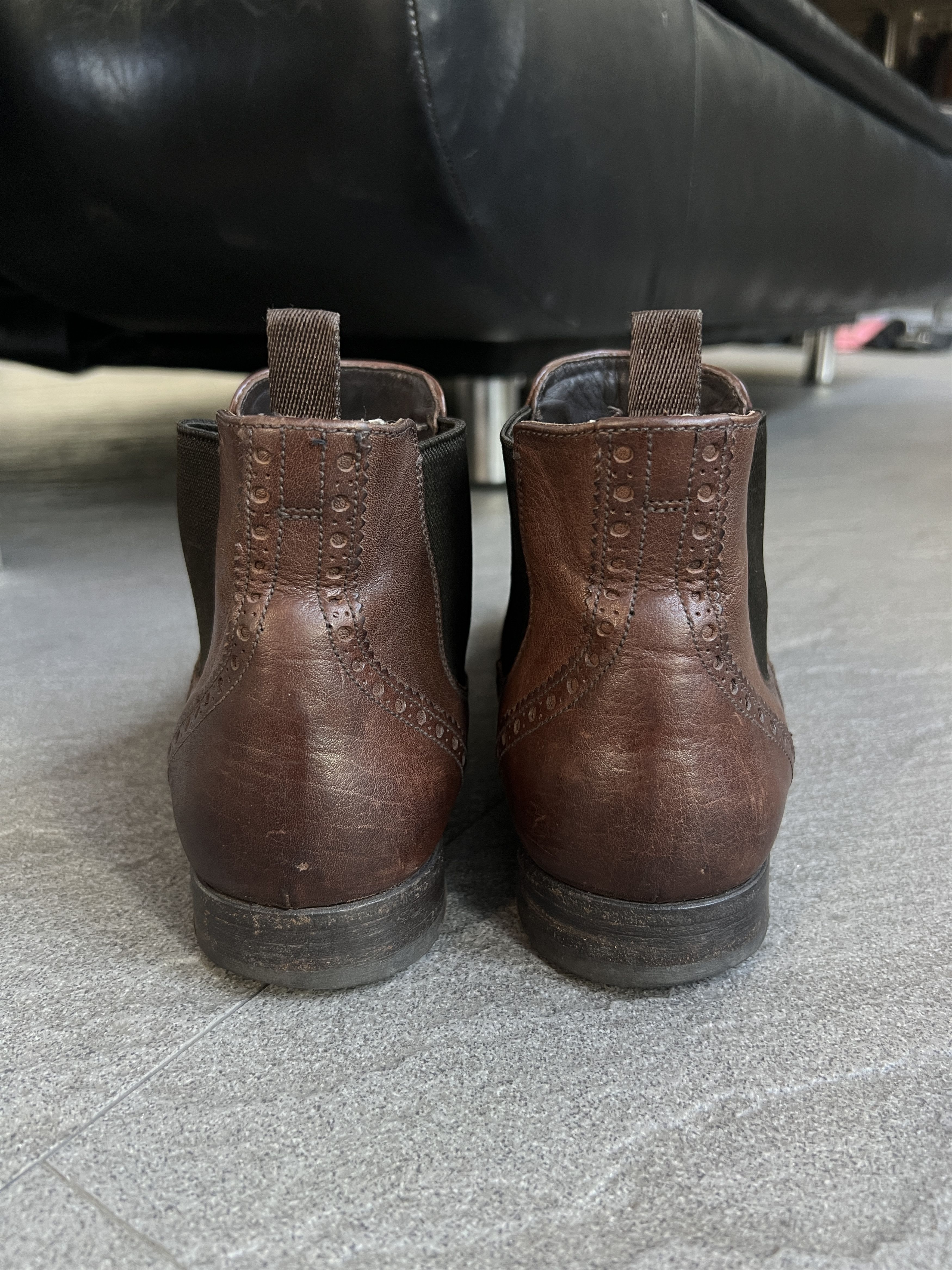 Prada Prada Milano Brown Wingtip Chelsea Boots Size 7.5 Size US 7.5 / EU 40-41 - 7 Thumbnail