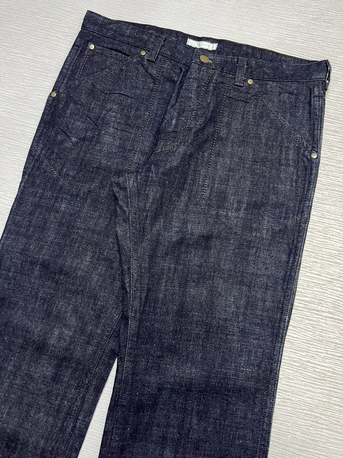 Number (N)ine Number (N)ine - AW02 - Stitch Detail Denim Carpenter Pants Size US 32 / EU 48 - 3 Thumbnail