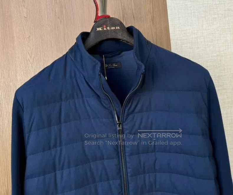 Loro Piana Loro Piana Knit Down Jacket Blue XXL. Size US XXL / EU 58 / 5 - 5 Thumbnail