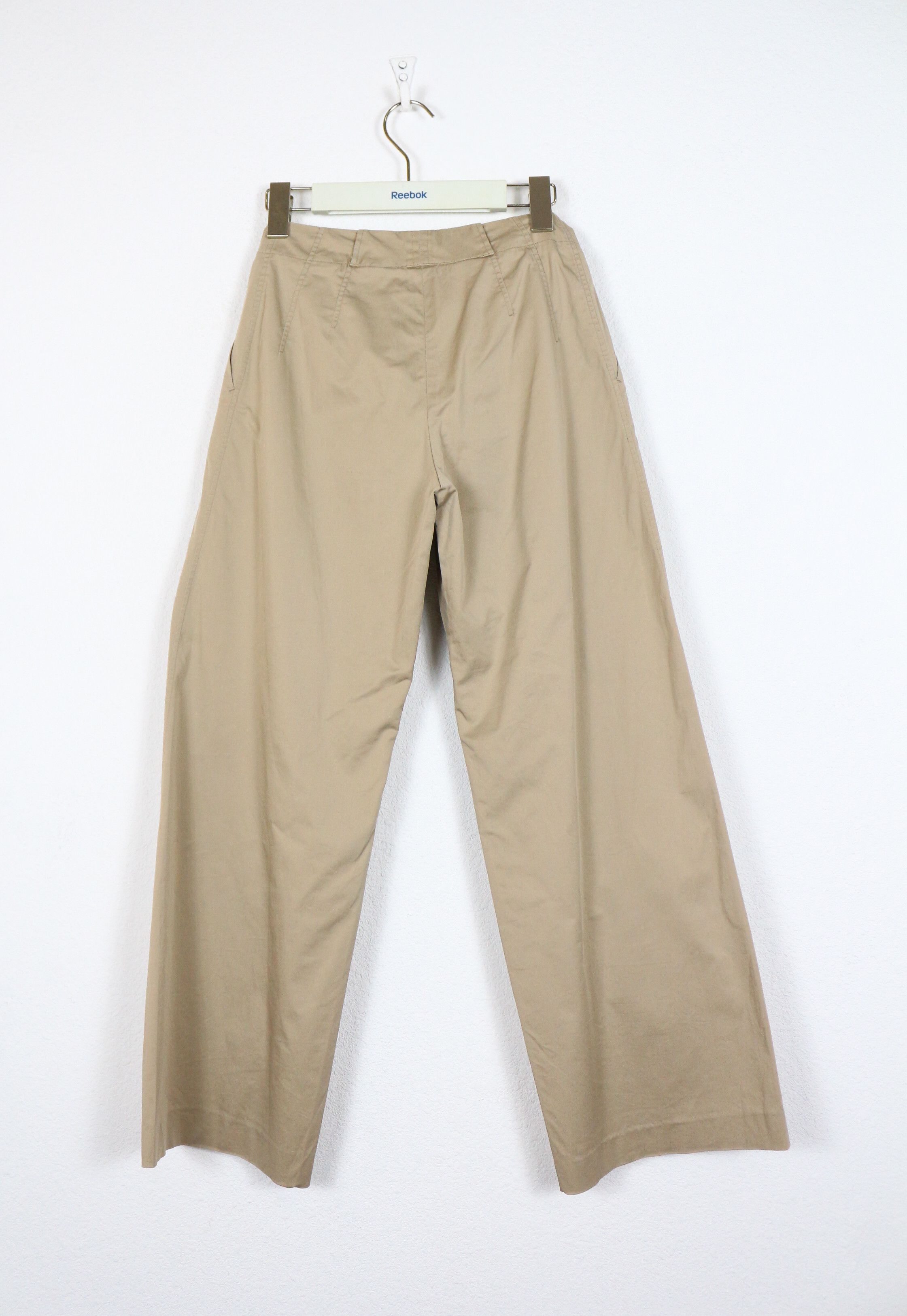 Jil Sander Jil Sander Beige Wide Trousers Pants Y2K Size 24" / US 00 / IT 34 - 7 Thumbnail