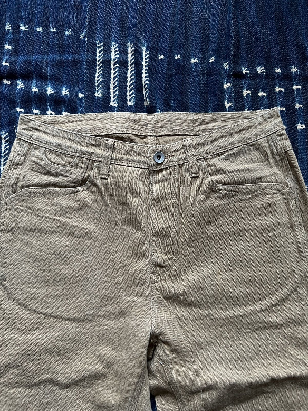 Vintage Workwear Herringbone Carpenter Pants Kapital RRL Visvim Size US 32 / EU 48 - 3 Thumbnail