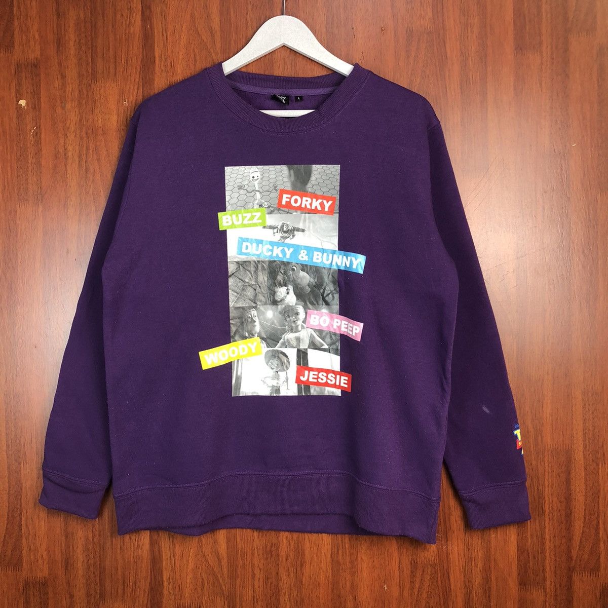 Disney Toy Story 4 Purple movie Sweatshirt #7526 Size US M / EU 48-50 / 2 - 1 Thumbnail