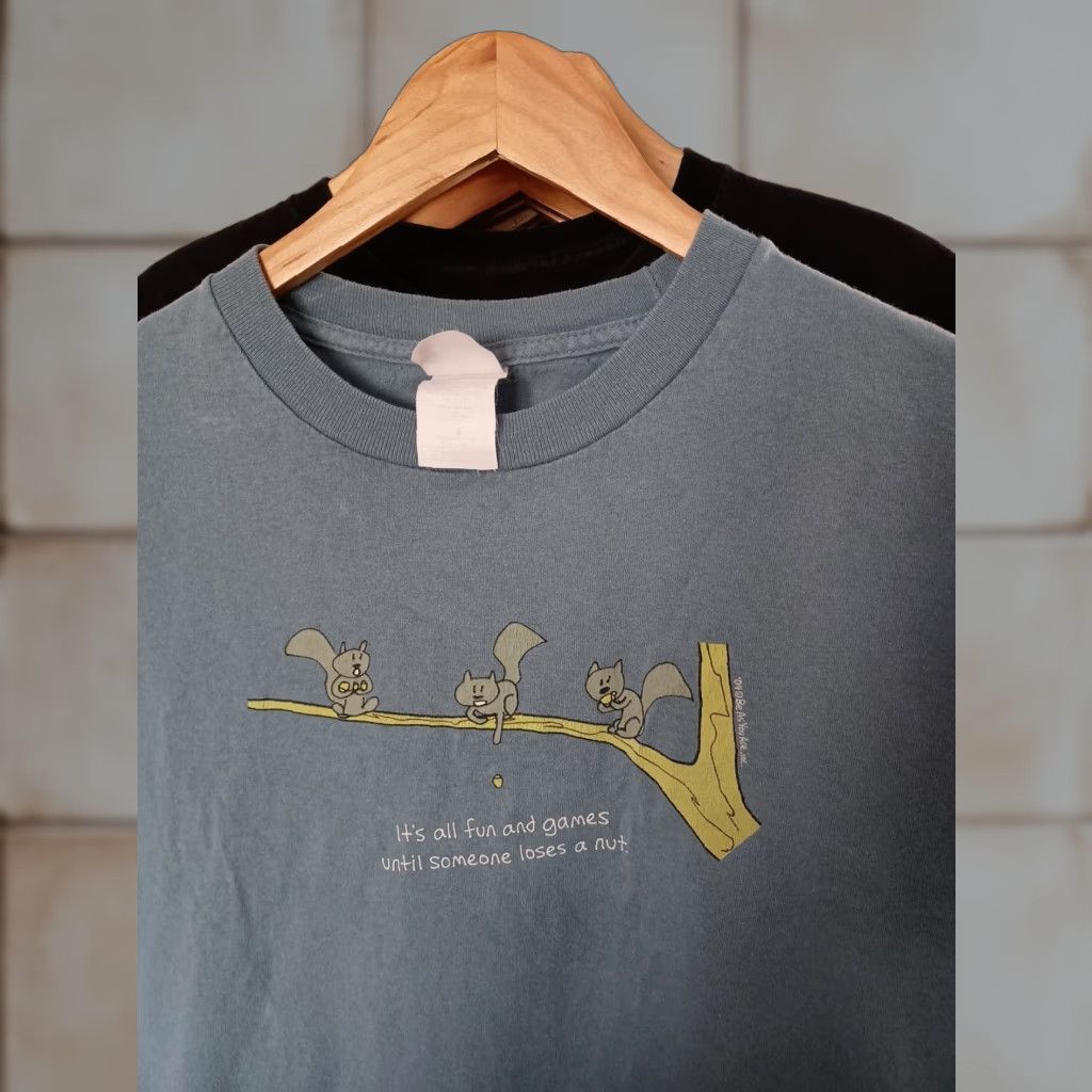 Vintage VINTAGE Funny Squirrel T-Shirt Men L Gray Alstyle Size US L / EU 52-54 / 3 - 1 Thumbnail