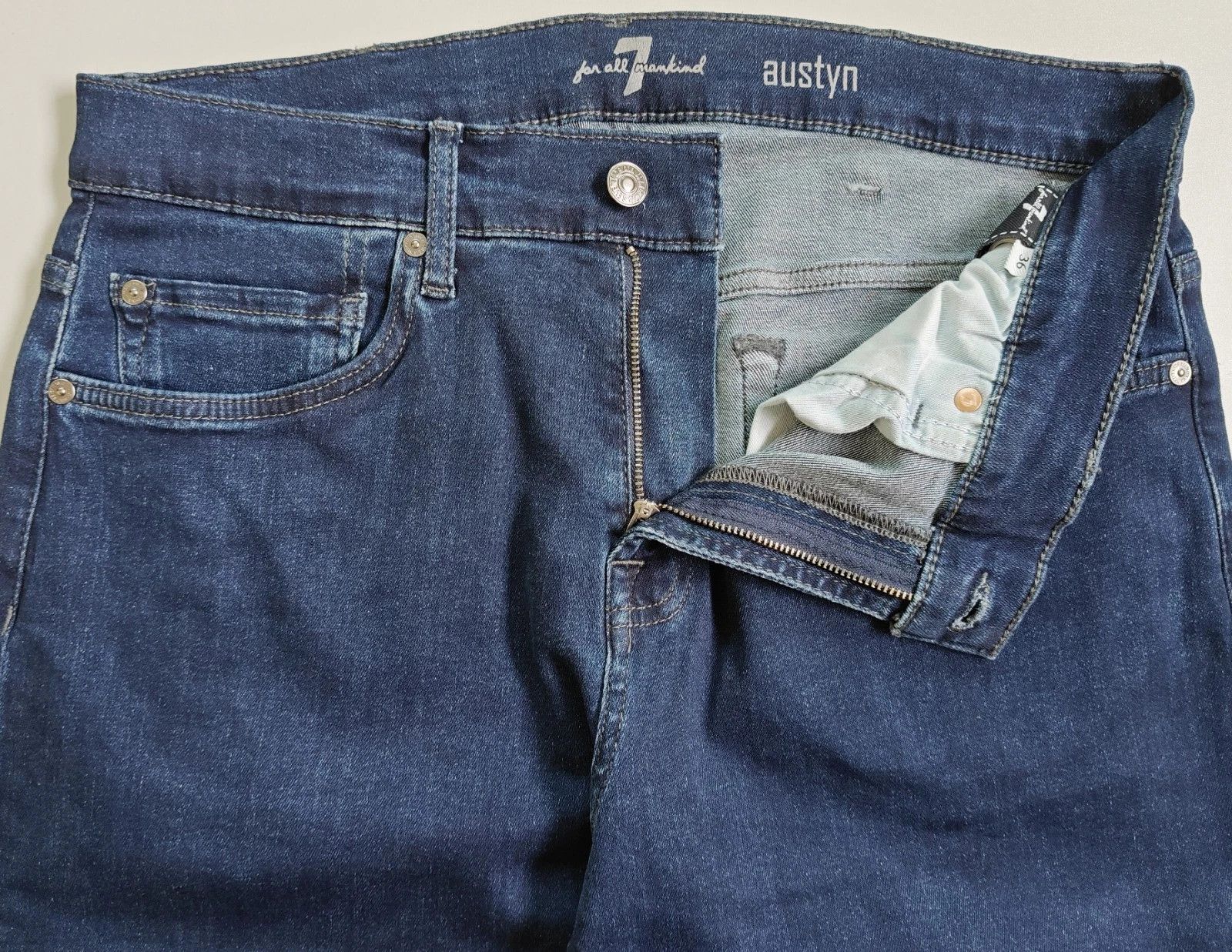 7 For All Mankind 7 For All ManKind AUSTYN Tonal Rinse JEANS T / 6024 Size US 36 / EU 52 - 5 Thumbnail