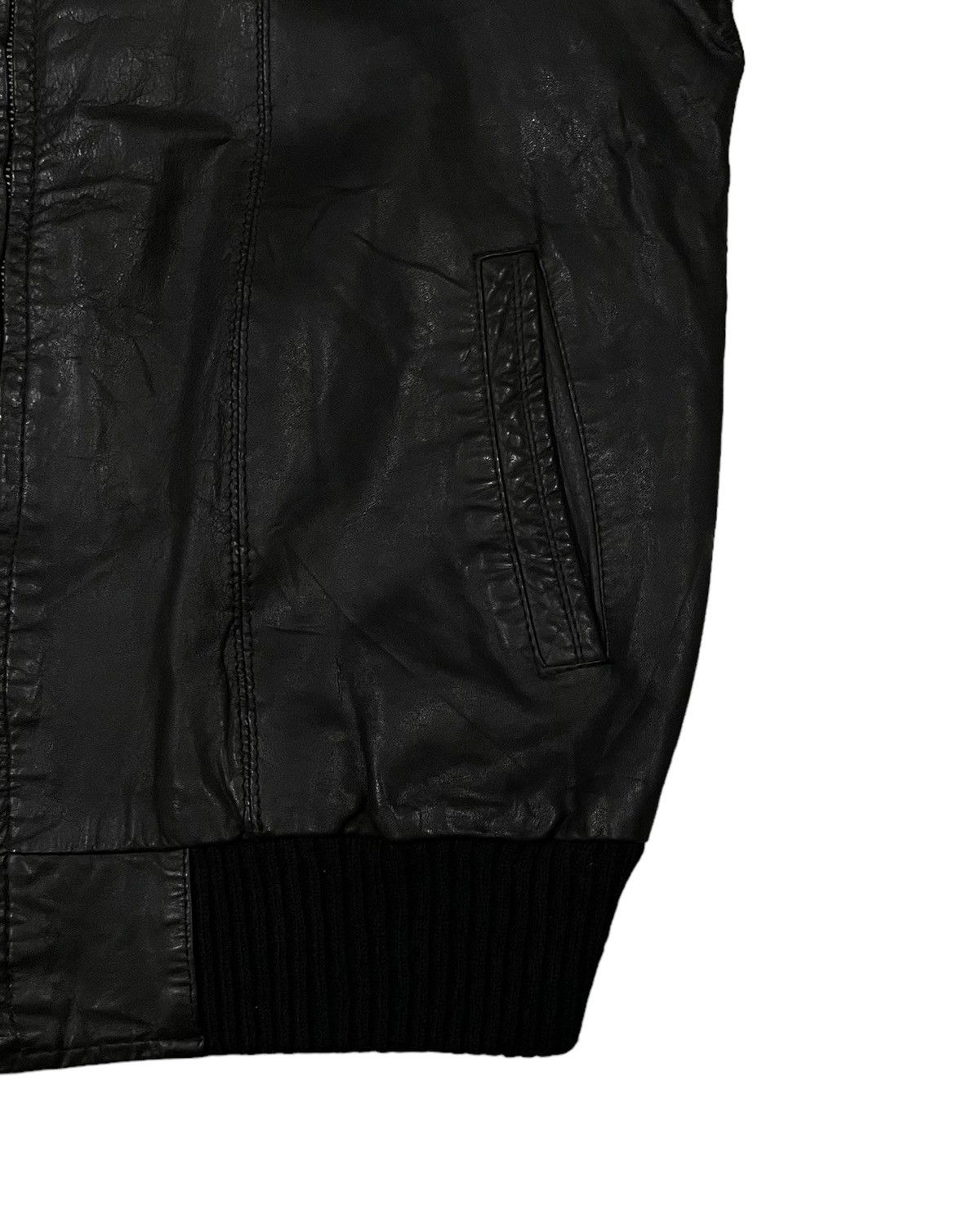 Comme des Garcons Tricot Comme Des Garcons Bomber Leather Jacket Size US M / EU 48-50 / 2 - 3 Thumbnail