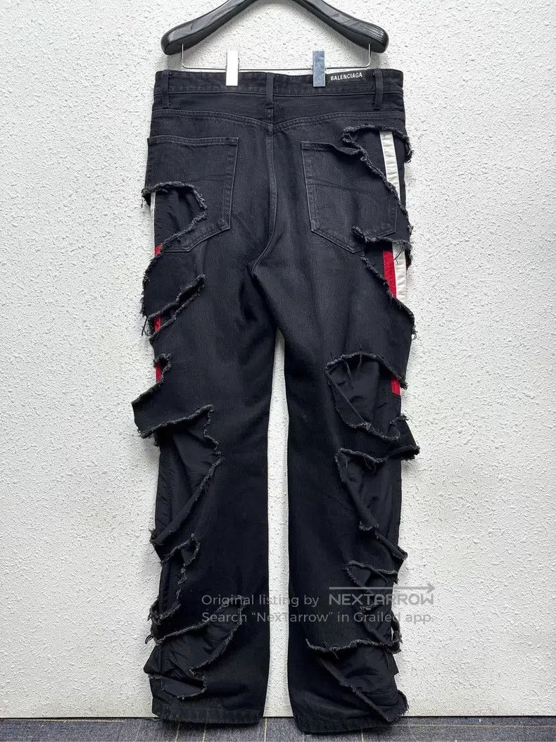 Balenciaga Balenciaga size M Double Layer Distressed Destroyed Denim Size US 27 - 2 Thumbnail