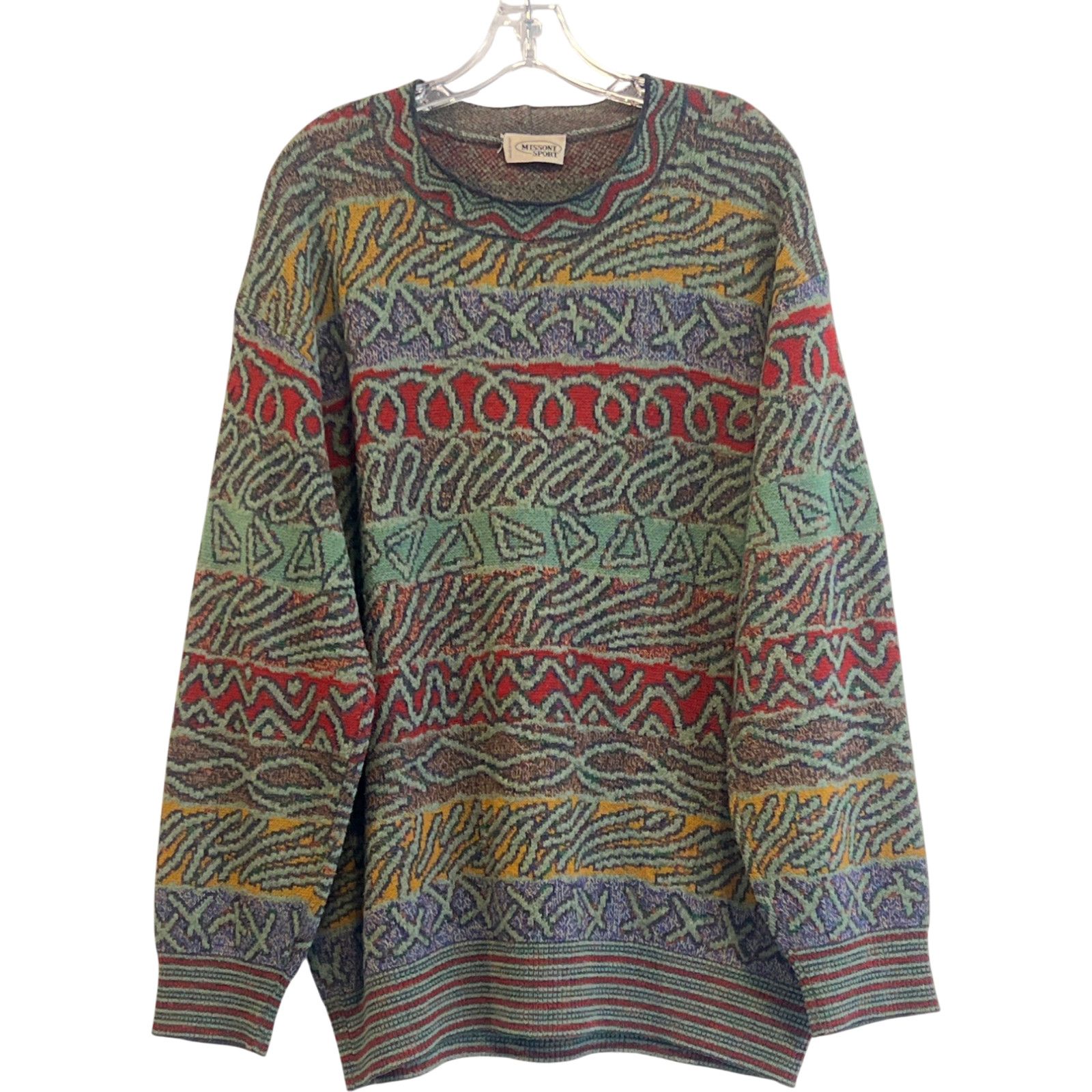 Missoni Men's Missoni Sport Multi-Color Wool Sweater Size US XL / EU 56 / 4 - 1 Thumbnail