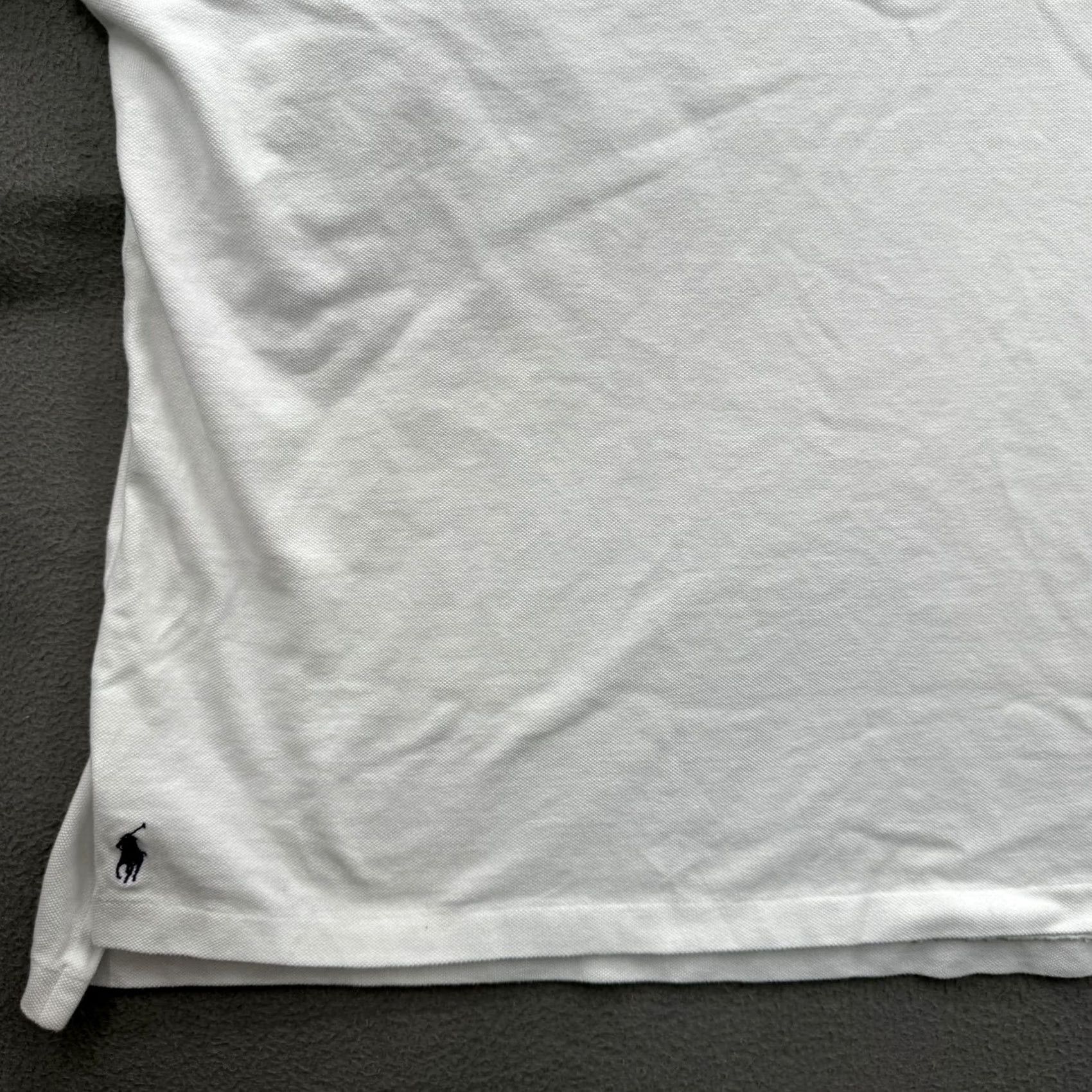 Polo Ralph Lauren Polo Ralph Lauren Polo Shirt Mens 3XB Big White Solid Cotton Pony Logo Casual Size US XXL / EU 58 / 5 - 7 Thumbnail