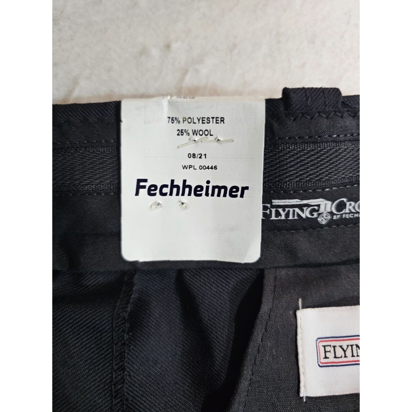 Vintage NWTs Flying Cross By Fechheimer 100% Polyester Pants Men's 40 REG Brown Dress Pants Size US 40 / EU 56 - 4 Thumbnail