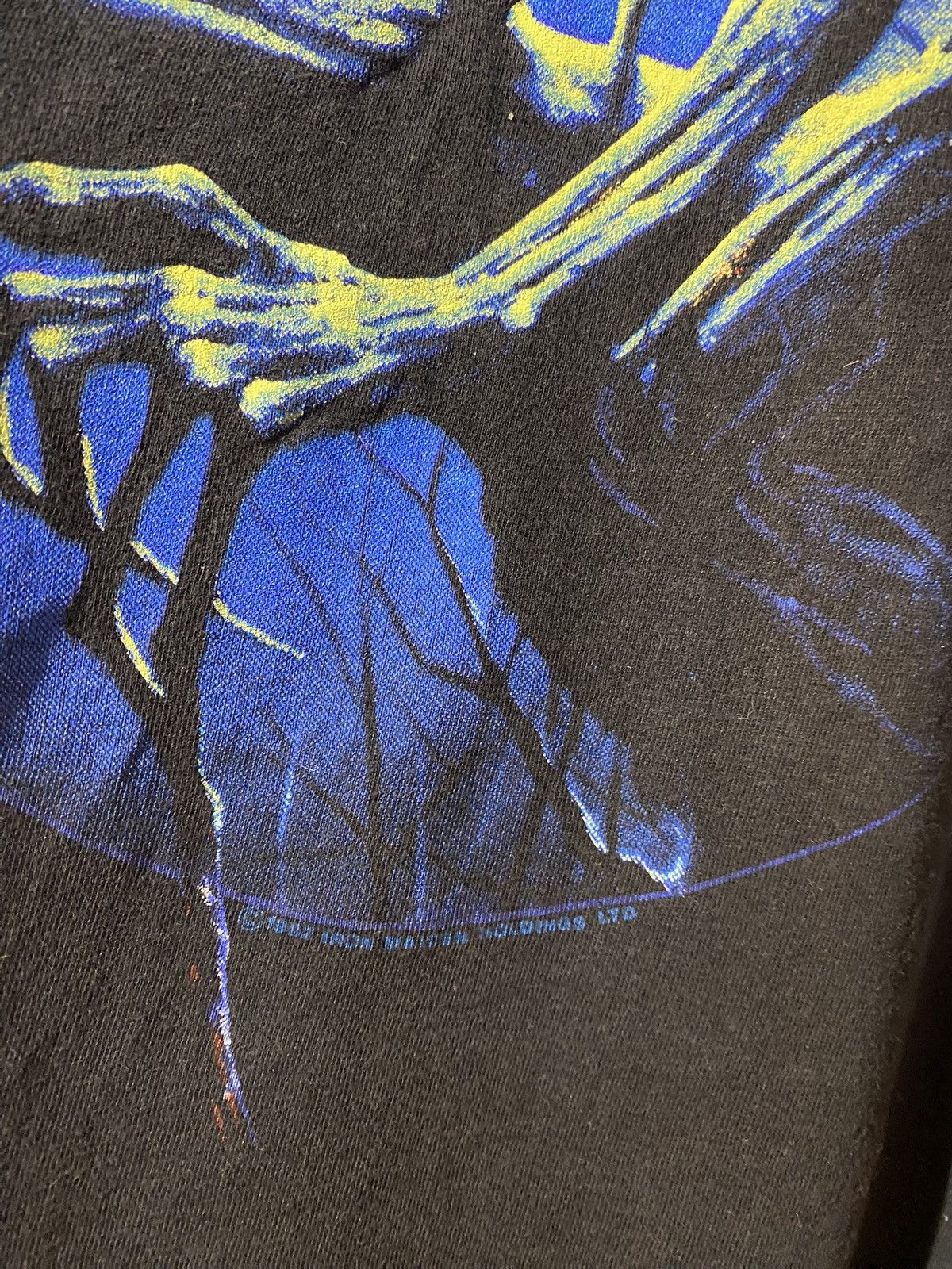 Band Tees × Vintage Vintage early 90s Iron maiden fear of the dark shirt Size US XL / EU 56 / 4 - 3 Thumbnail