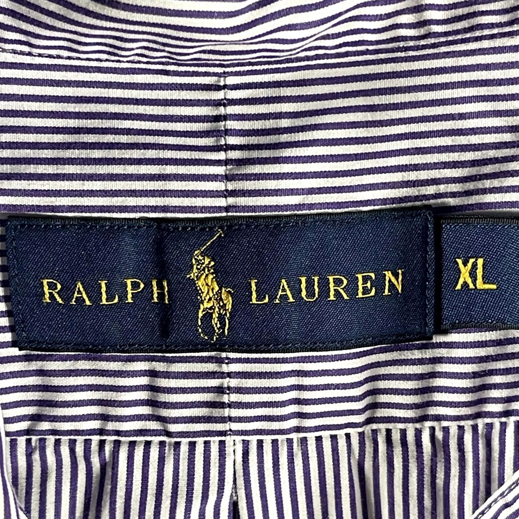 Ralph Lauren Ralph Lauren Shirt Mens XL Purple White Striped Button-Down Oxford Size US XL / EU 56 / 4 - 4 Thumbnail