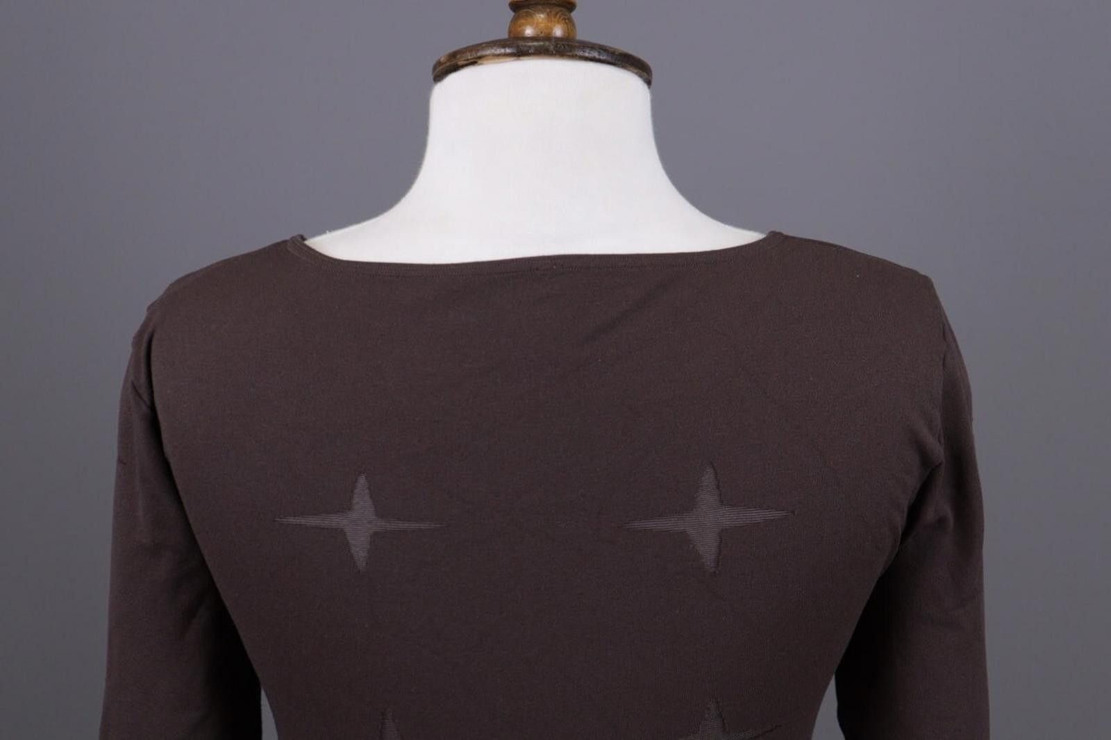 Wolford Wolford Brown Big Star Scoop Neck Long Sleeve Sweater Size M Size M / US 6-8 / IT 42-44 - 11 Thumbnail