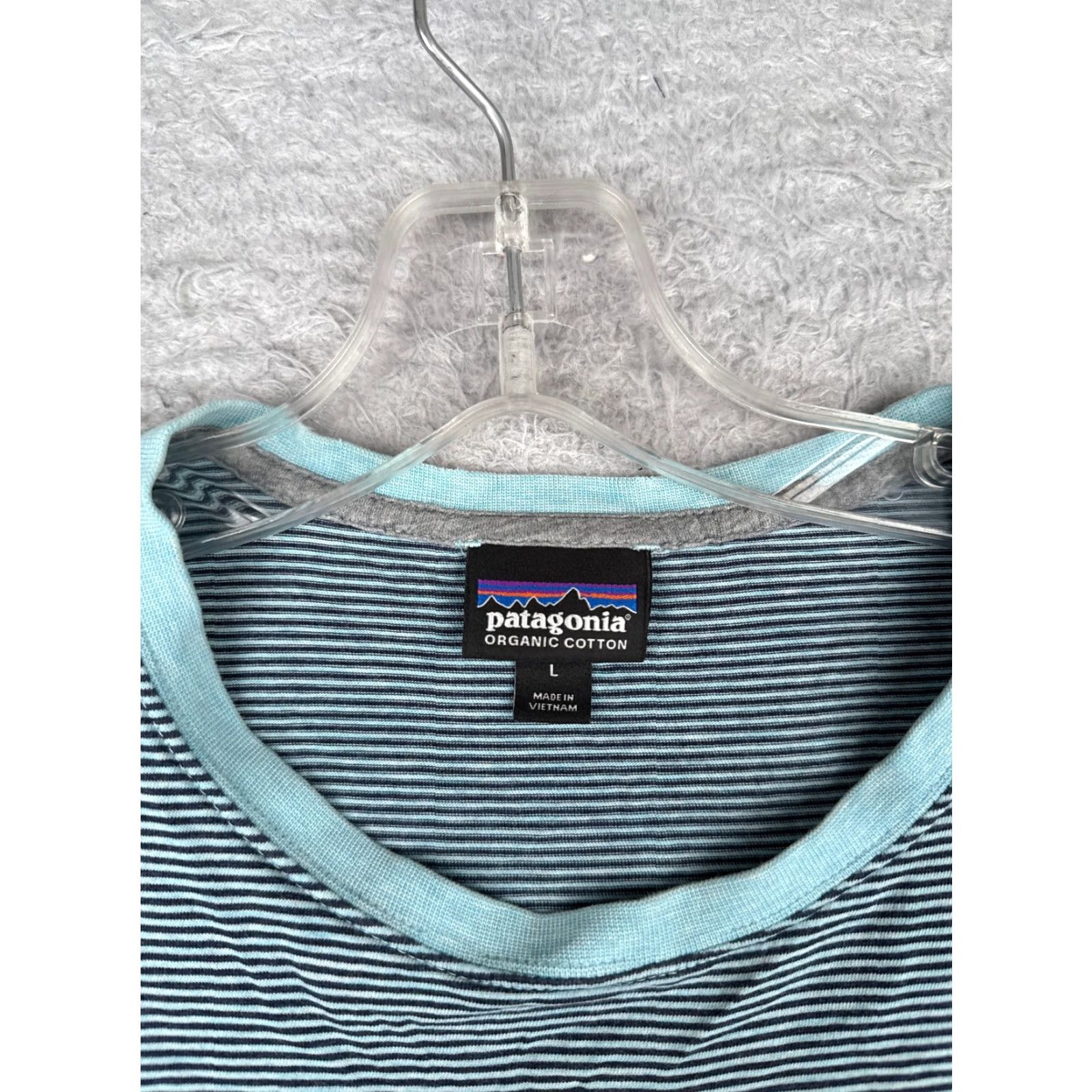Patagonia Patagonia Shirt Men L Blue Stripe Cotton Pocket Crew Neck Size US L / EU 52-54 / 3 - 7 Thumbnail