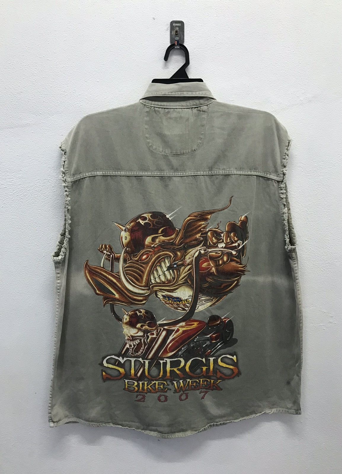 Vintage Bikers Design Sturgis Bike Week 2007 Sleeveless