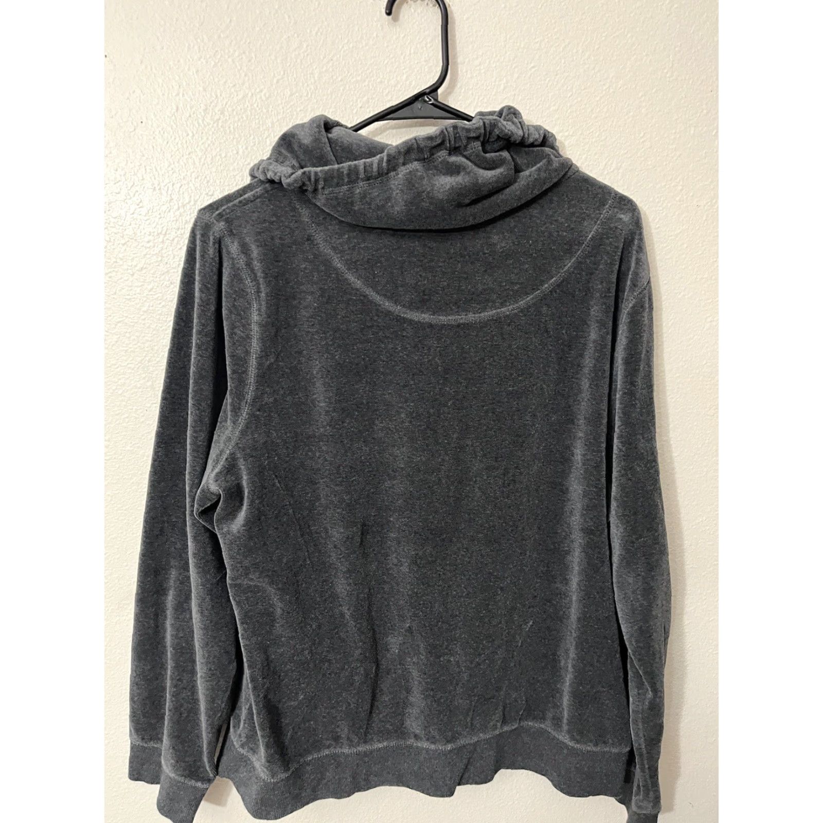 Calvin Klein CALVIN KLEIN Performance Sweatshirt Women L Gray Quick Dry Velour Full Zip Funnel Neck Womens Size L / US 10 / IT 46 - 2 Thumbnail